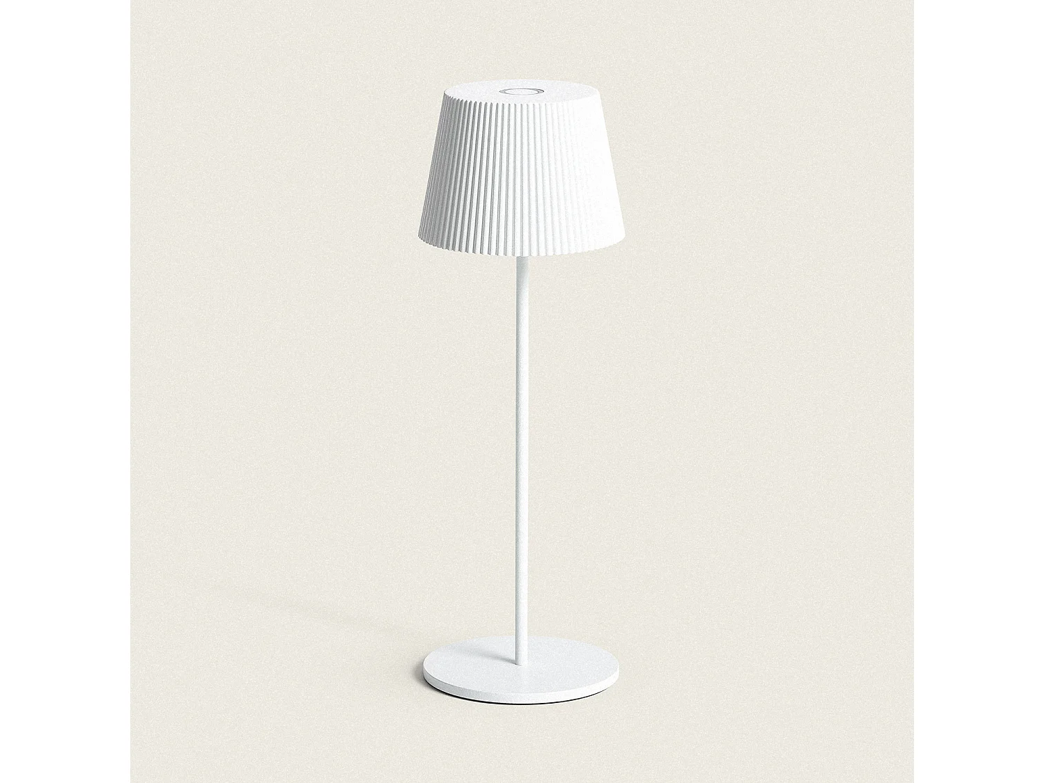 Lámpara de Mesa LED Portátil para Exterior Aluminio con Batería Recargable Willox Blanco