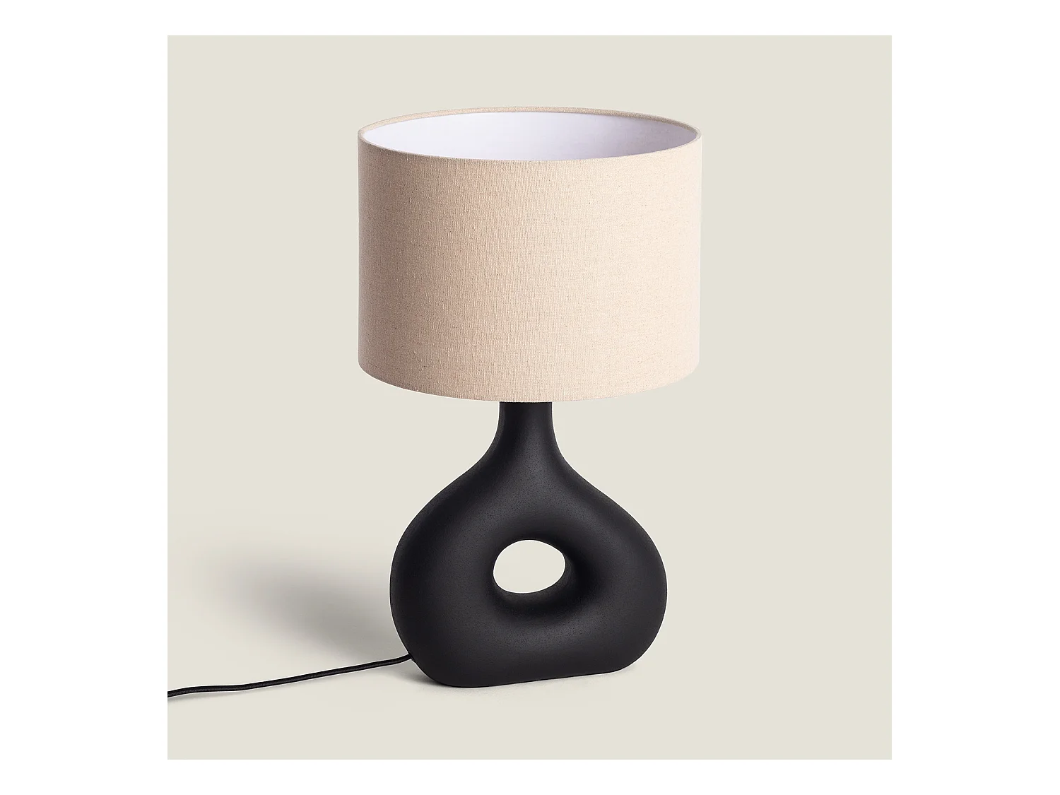 Lampe à Poser Céramique Idala Noir