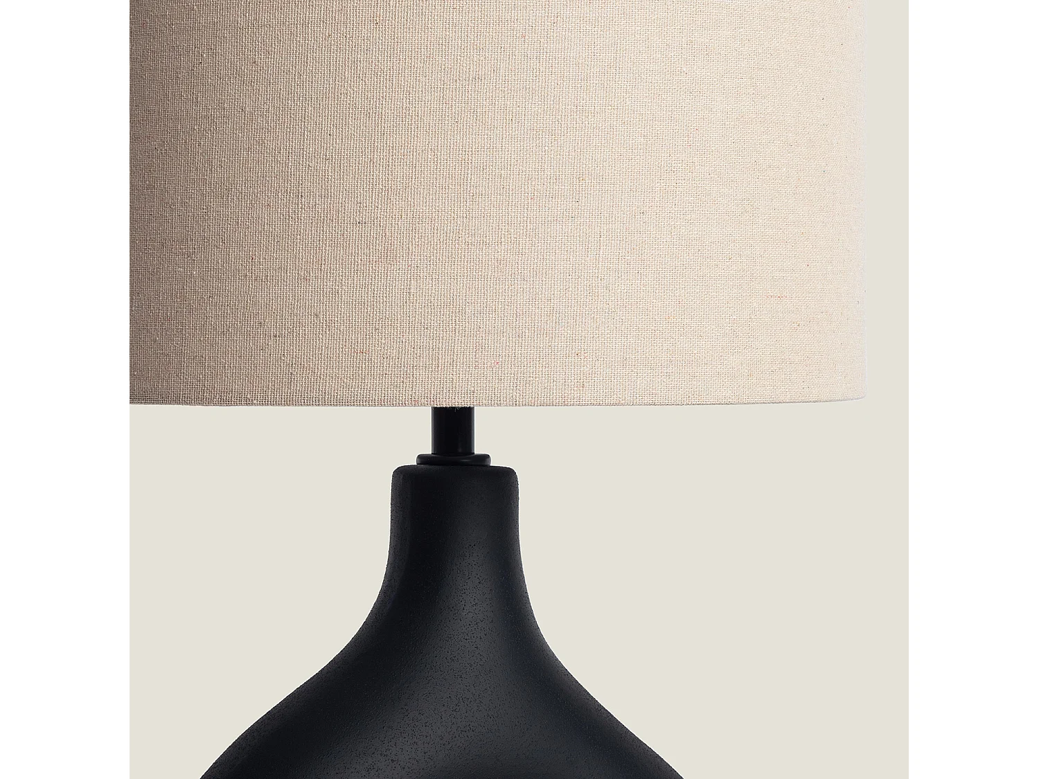 Lampe à Poser Céramique Idala Noir