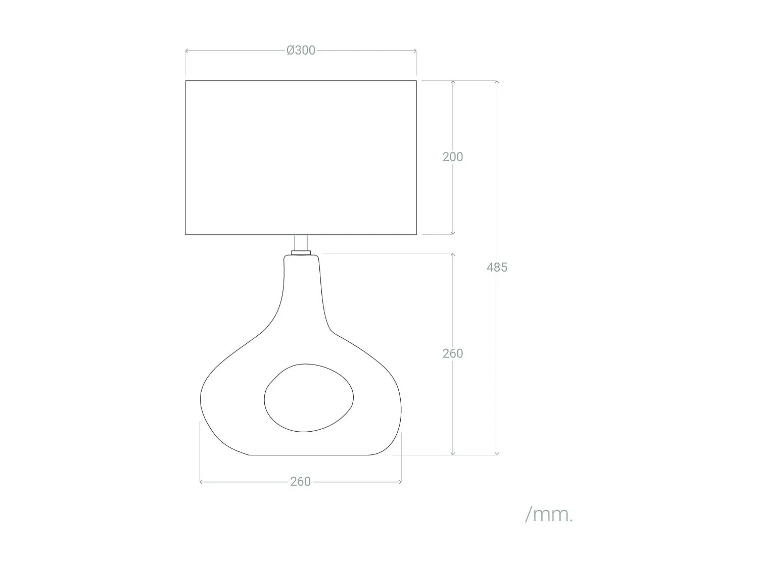 Lampe à Poser Céramique Idala Noir