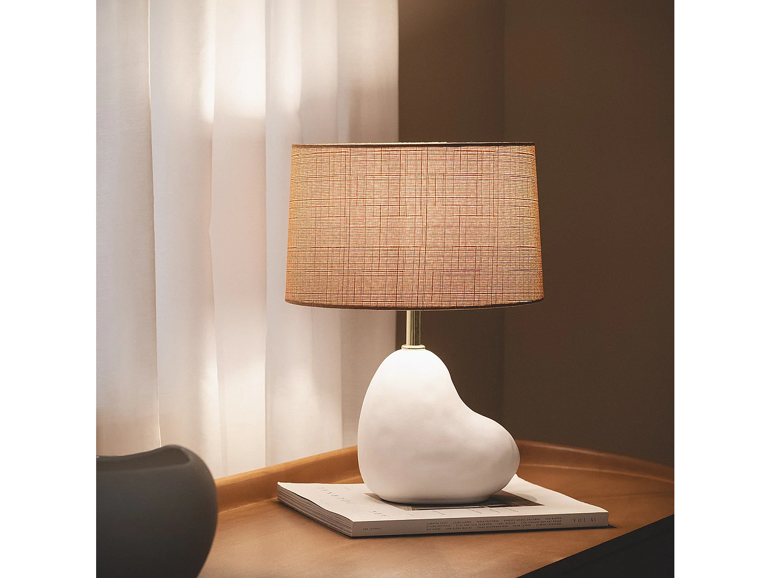 Lampe à Poser Ceramique Bulga Blanc