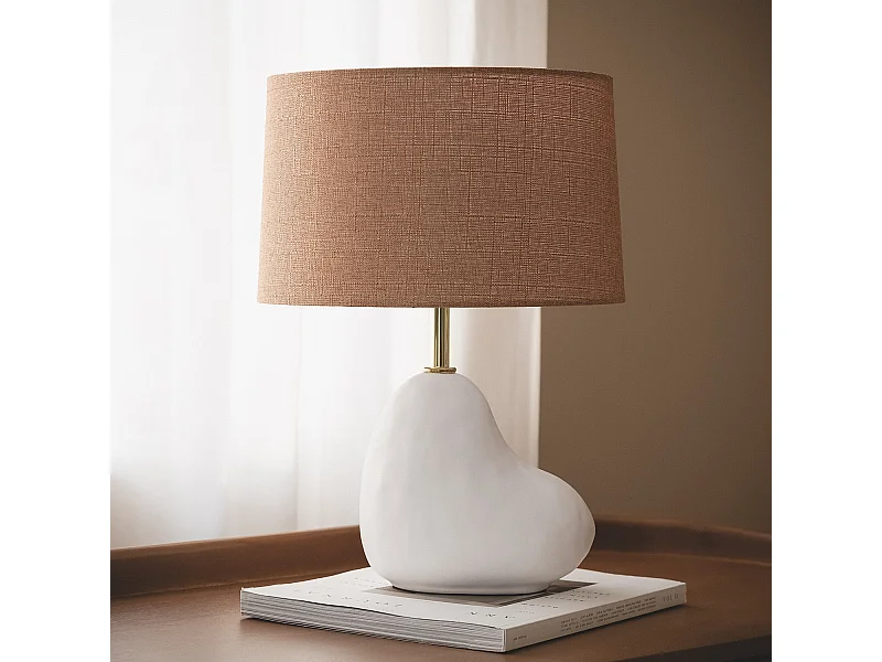 Lampe à Poser Ceramique Bulga Blanc