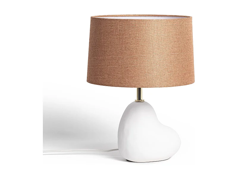 Lámpara de Mesa Cerámica Bulga Blanco