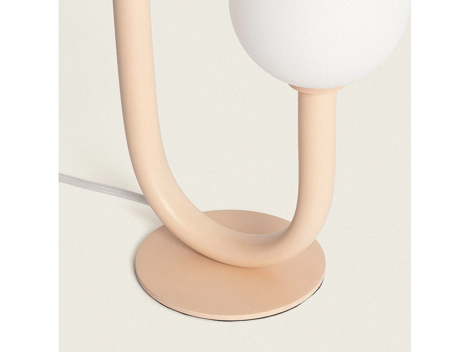 Lampe à Poser Métal et Verre Zeina Beige