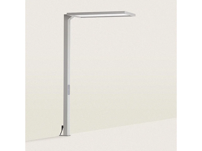 Lampada da Tavolo LED 70W con Supporto in Alluminio Regolabile Doppia Faccia con Sensore di Movimento SupremLight 3 Grigio