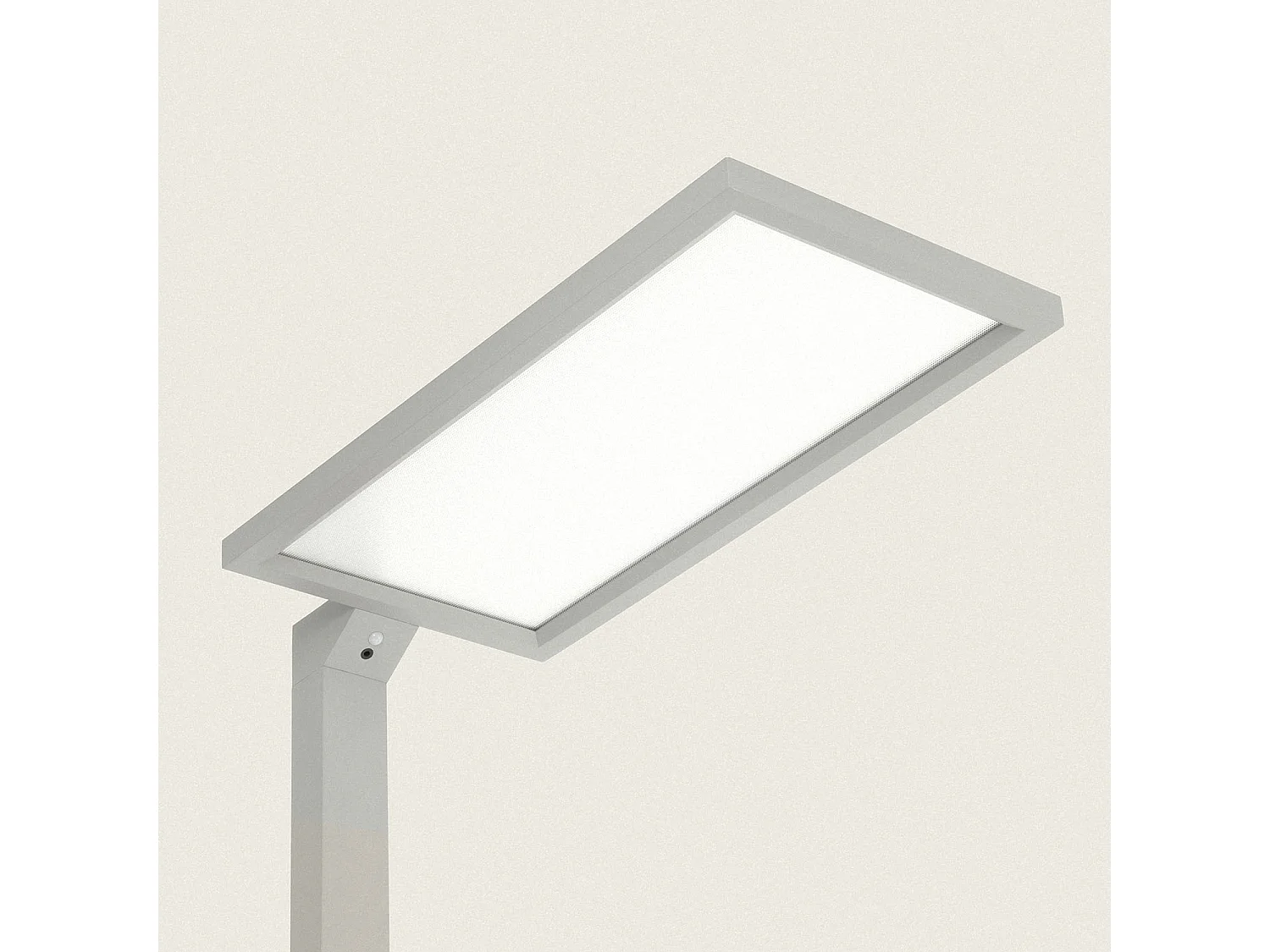 Lámpara de Mesa LED 70W con Abrazadera Aluminio Regulable Dos Caras con Detector de Movimiento SupremLight 3 Gris