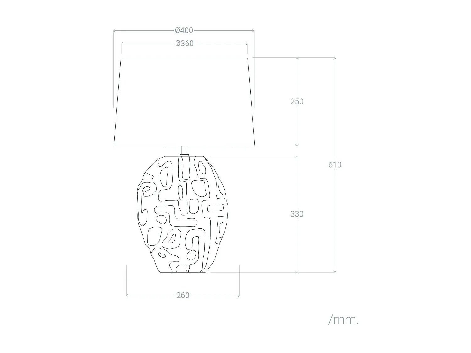 Lampe à Poser Céramique Surab Beige