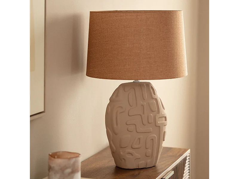 Lampe à Poser Céramique Surab Beige