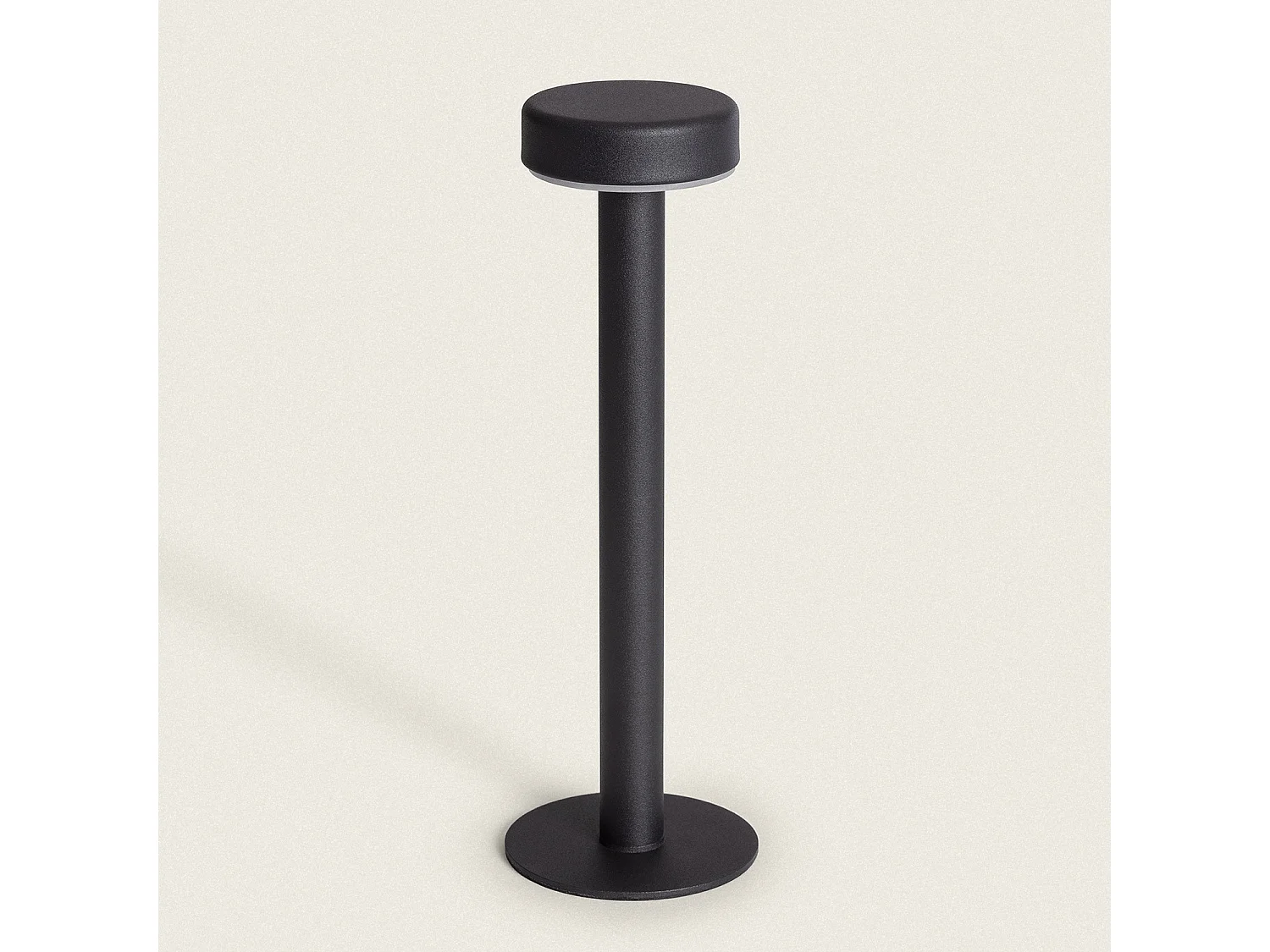 Lámpara de Mesa LED Portátil con Batería USB Recargable Metal Bunza Negro