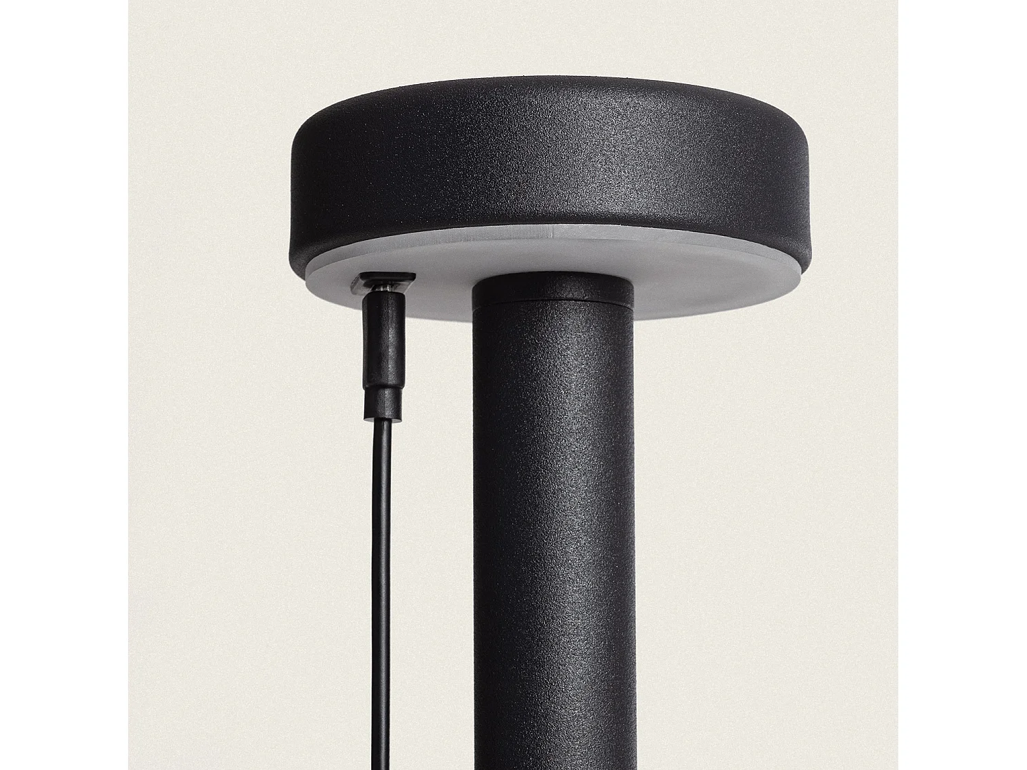 Lámpara de Mesa LED Portátil con Batería USB Recargable Metal Bunza Negro
