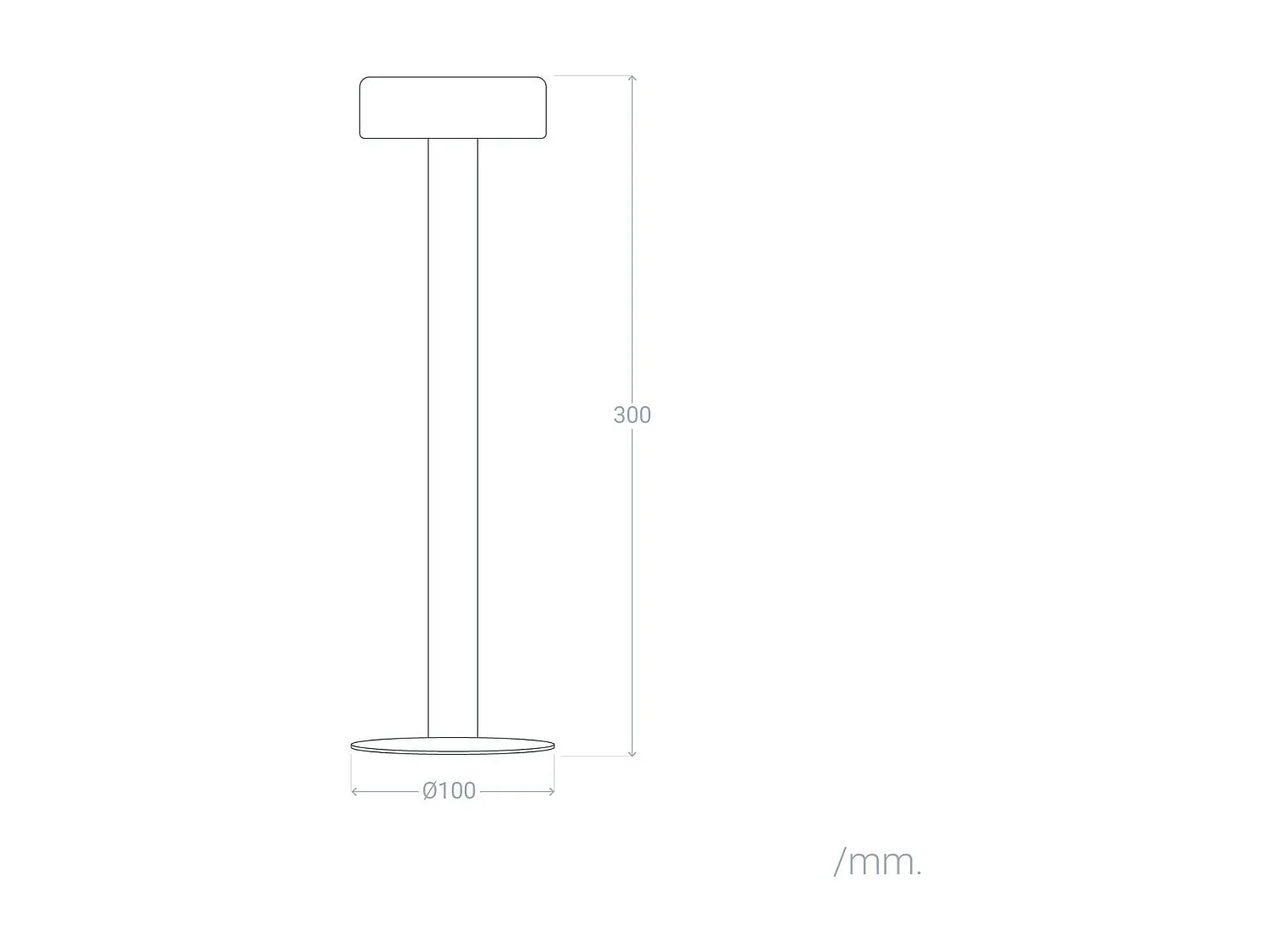 Lámpara de Mesa LED Portátil con Batería USB Recargable Metal Bunza Negro