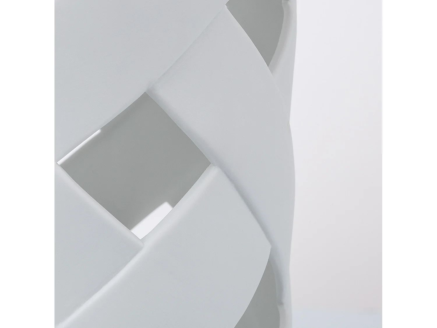 Lampe à Poser Céramique et Tissu Makalu Blanc