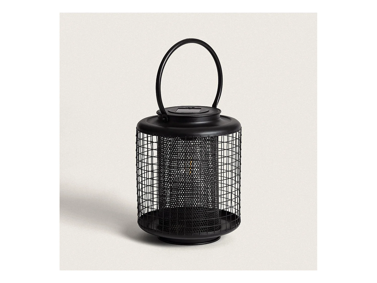 Lampe à Poser Solaire Extérieur LED Junín  Noir