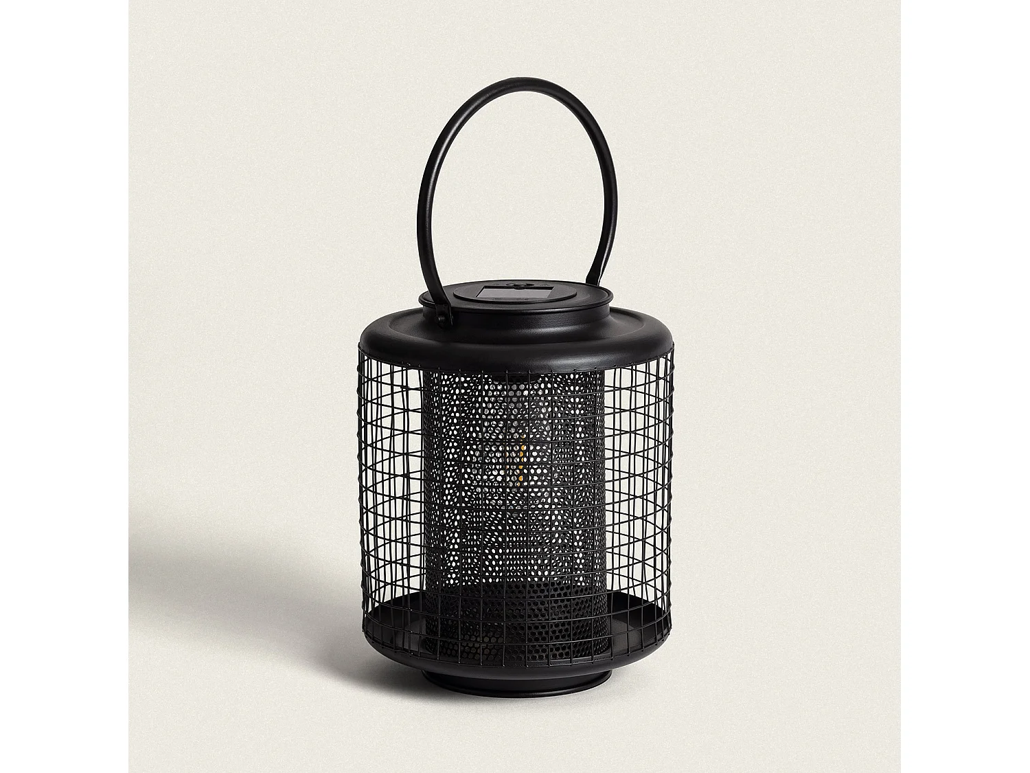 Lampe à Poser Solaire Extérieur LED Junín  Noir