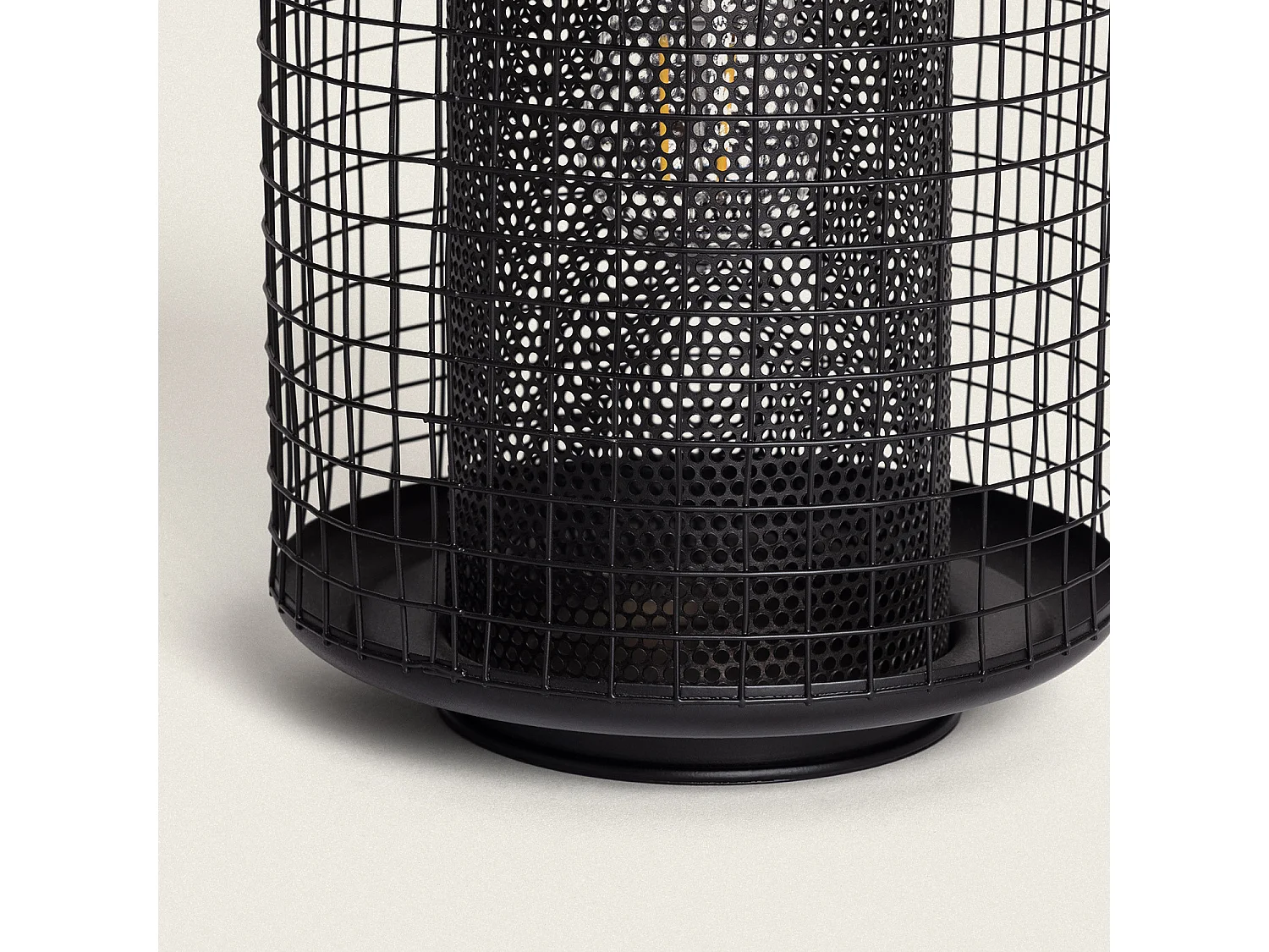 Lampe à Poser Solaire Extérieur LED Junín  Noir