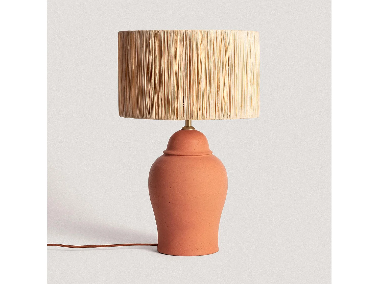 Lampe à Poser Terracota Ilana ILUZZIA Naturel