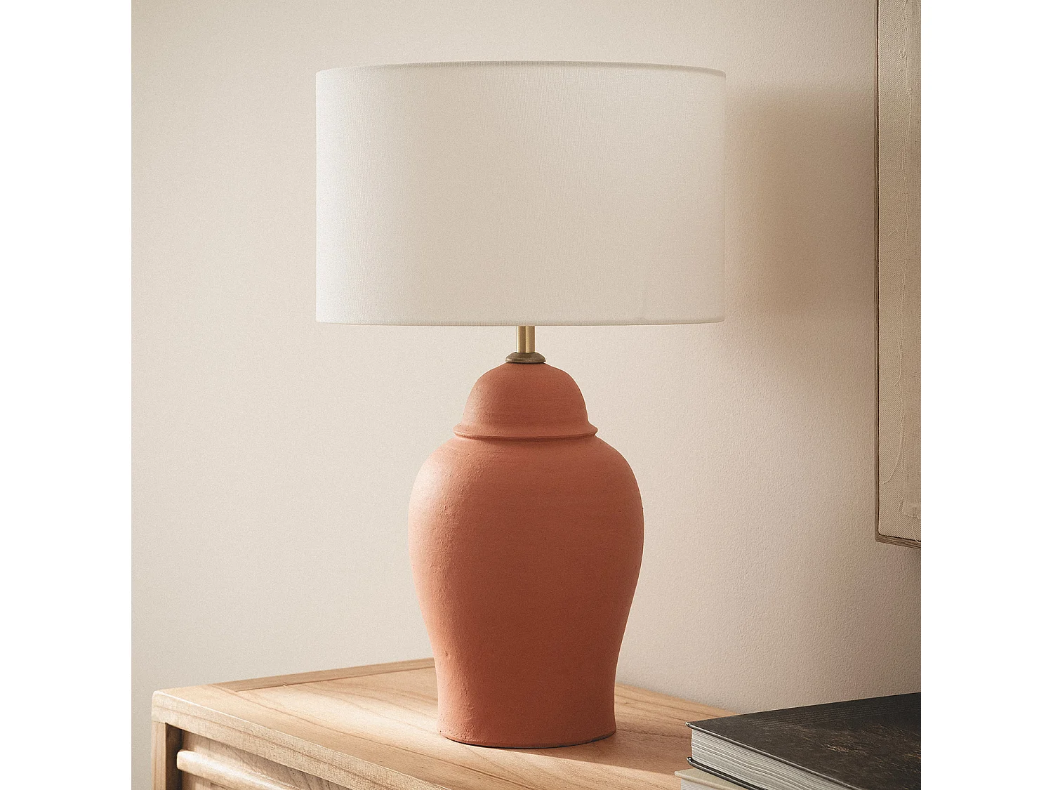 Lampe à Poser Terracota Ilana ILUZZIA Naturel