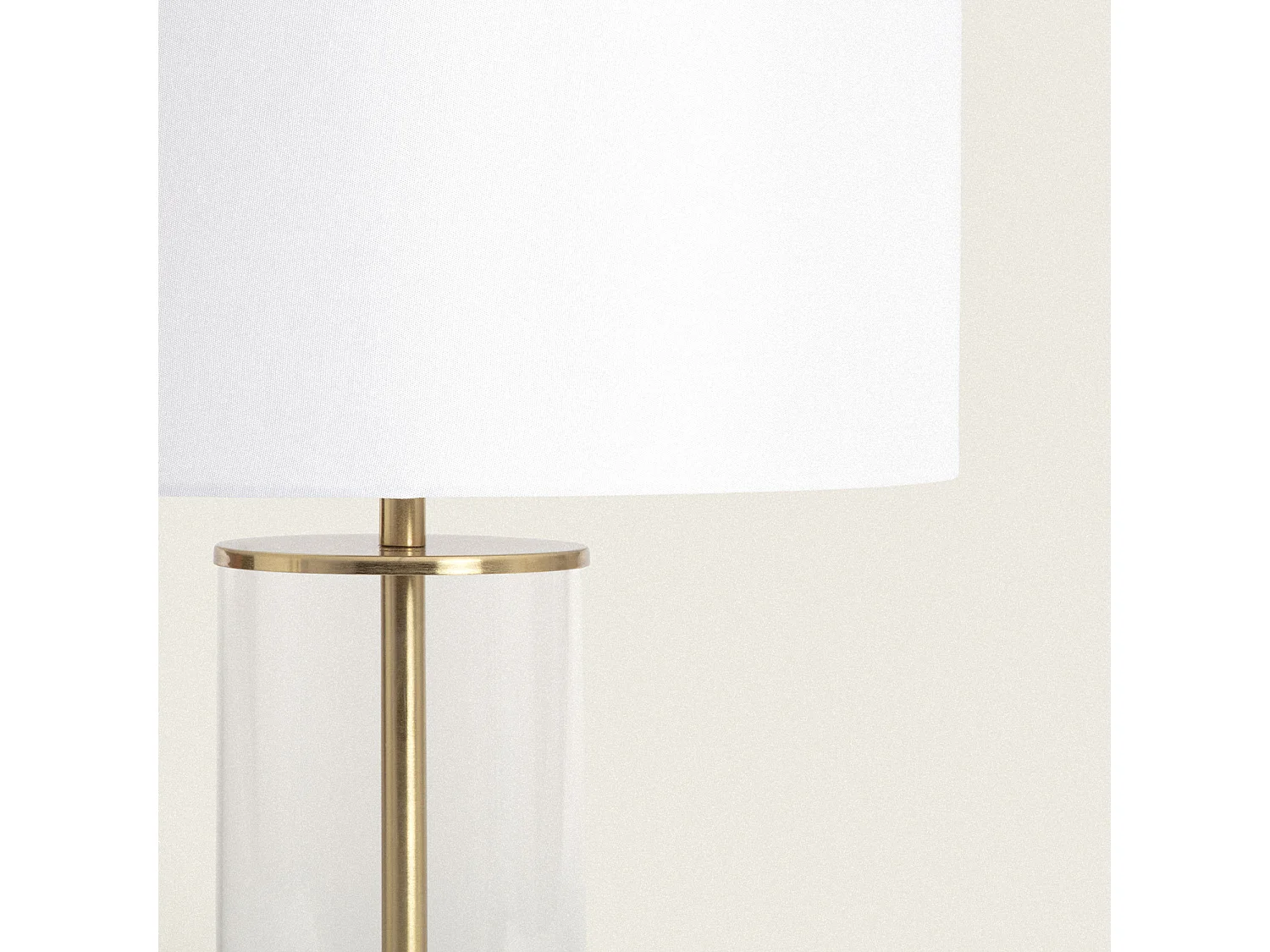 Lámpara de Mesa Metal y Cristal Malta con Interruptor táctil Latón