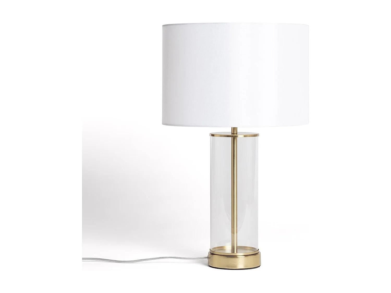Lampe à Poser Métal et Verre Malta avec Interrupteur Tactile Laiton