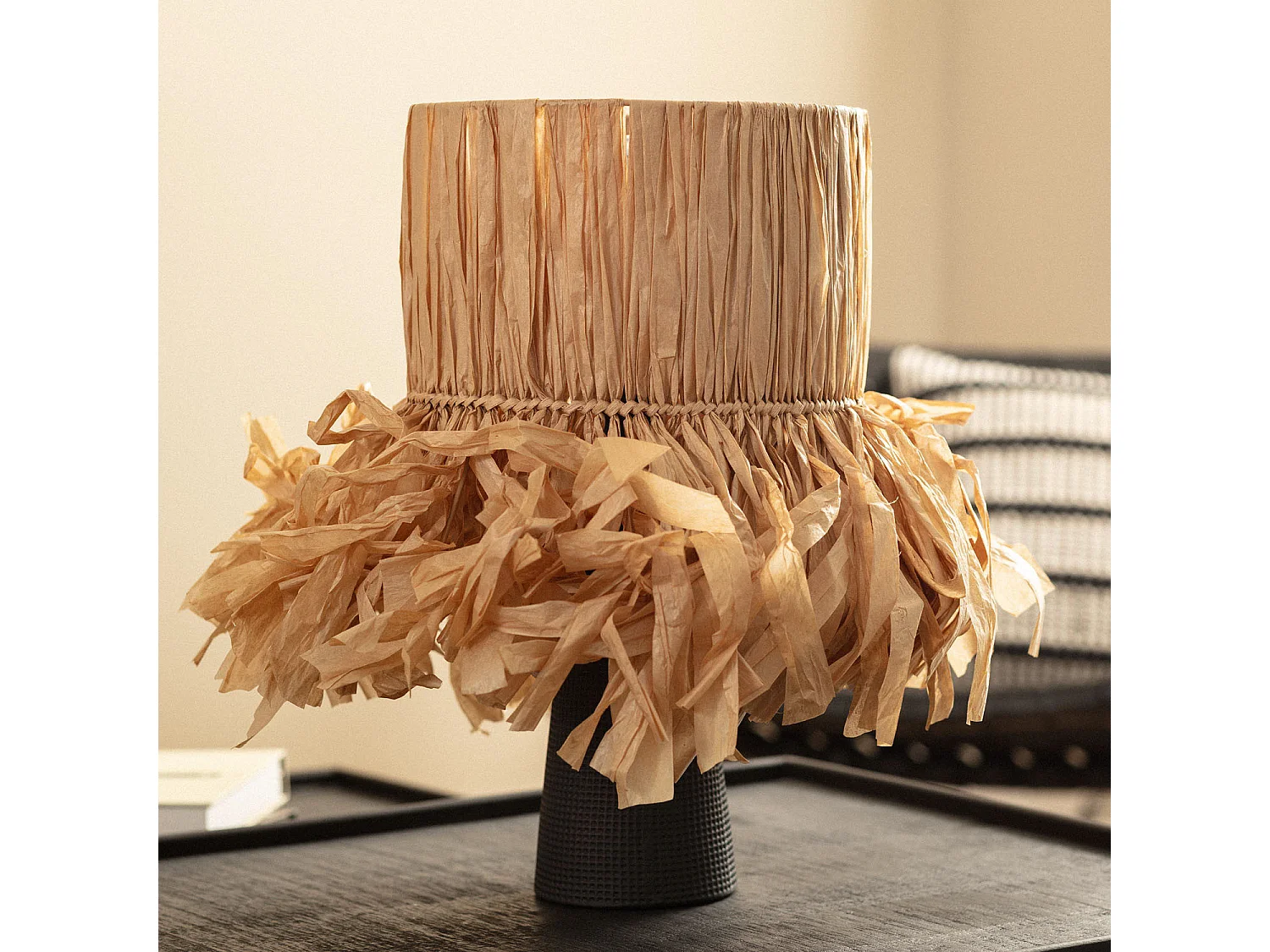 Lampe à Poser Céramique Bajawa Noir