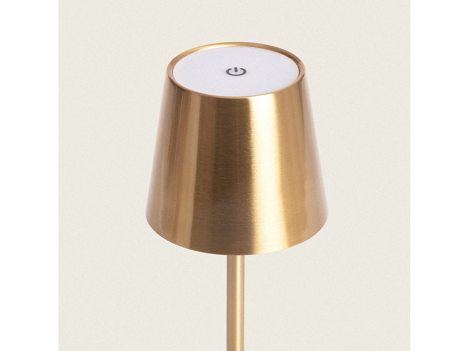 Lampada da Tavolo LED 3W Portatile in Metallo con Batteria Ricaricabile USB Anisa Oro