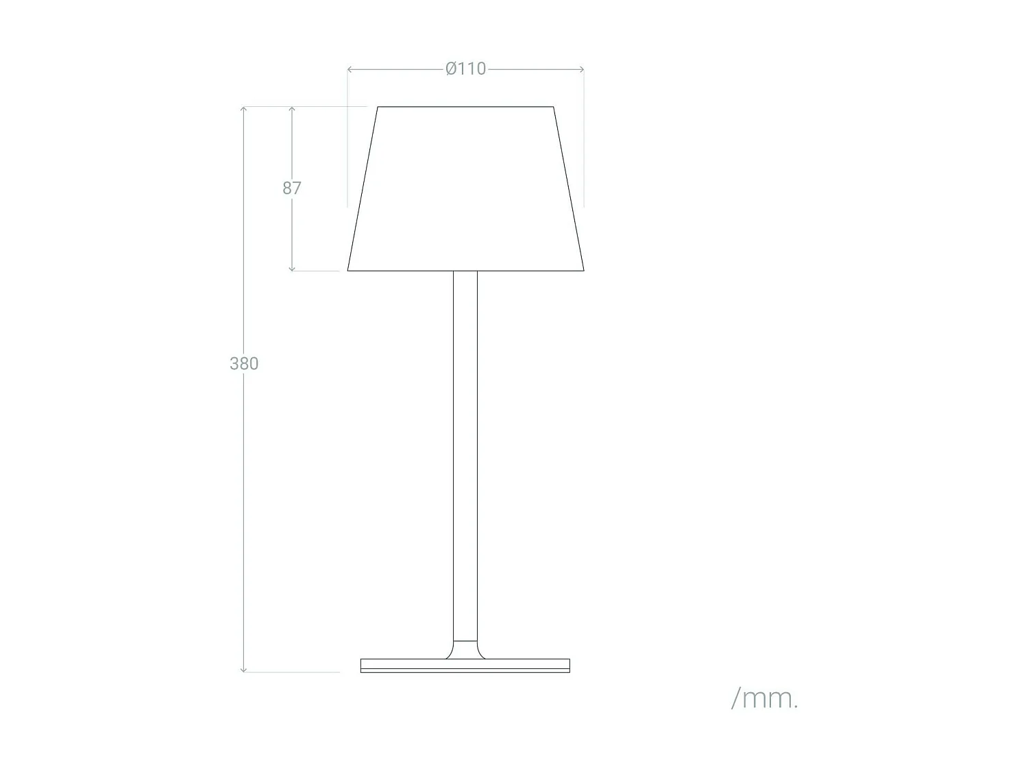 Lampada da Tavolo LED 3W Portatile in Metallo con Batteria Ricaricabile USB Anisa Oro