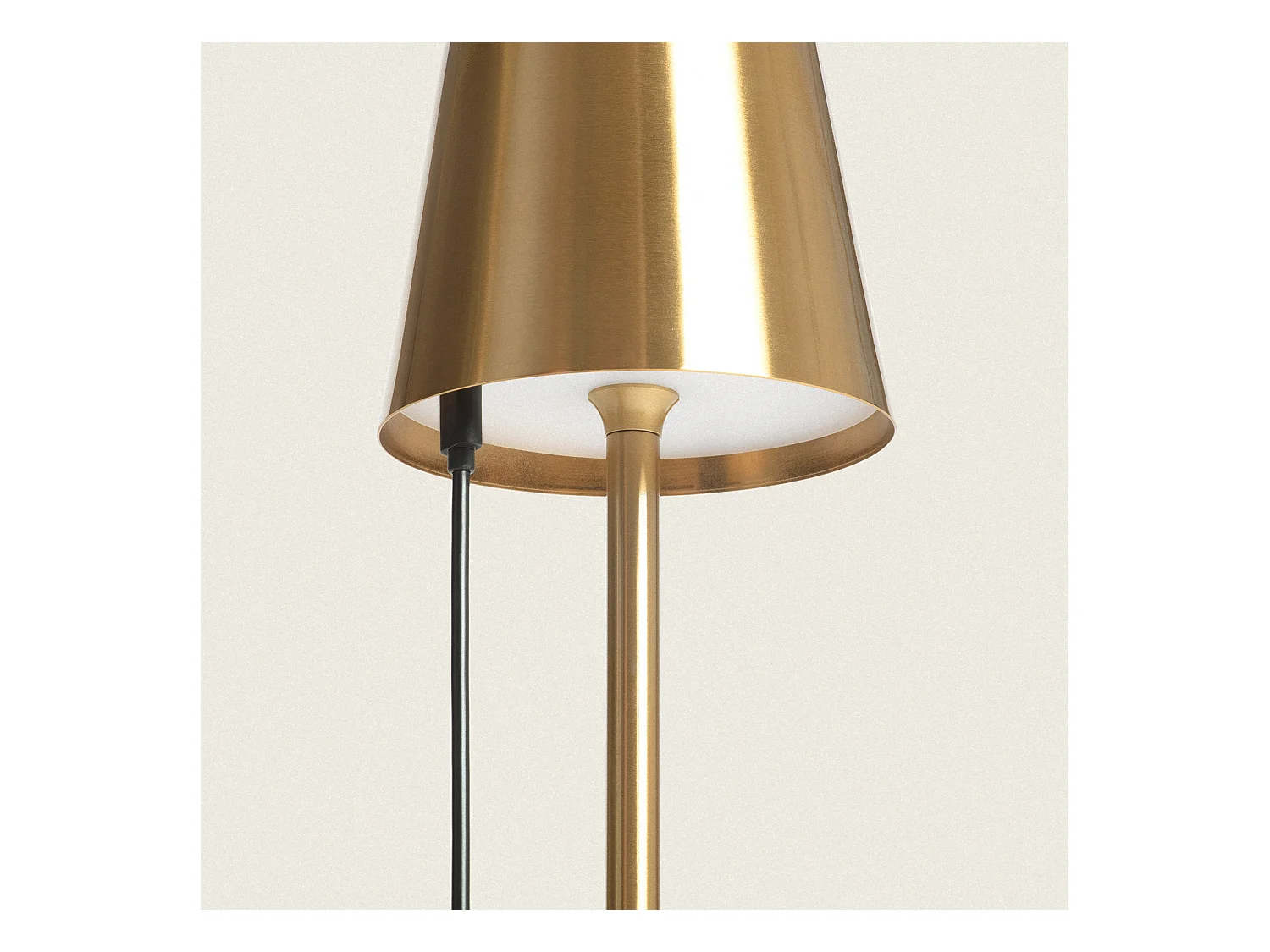 Lámpara de Mesa LED 3W Portátil de Metal con Batería USB Recargable Anisa Dorado