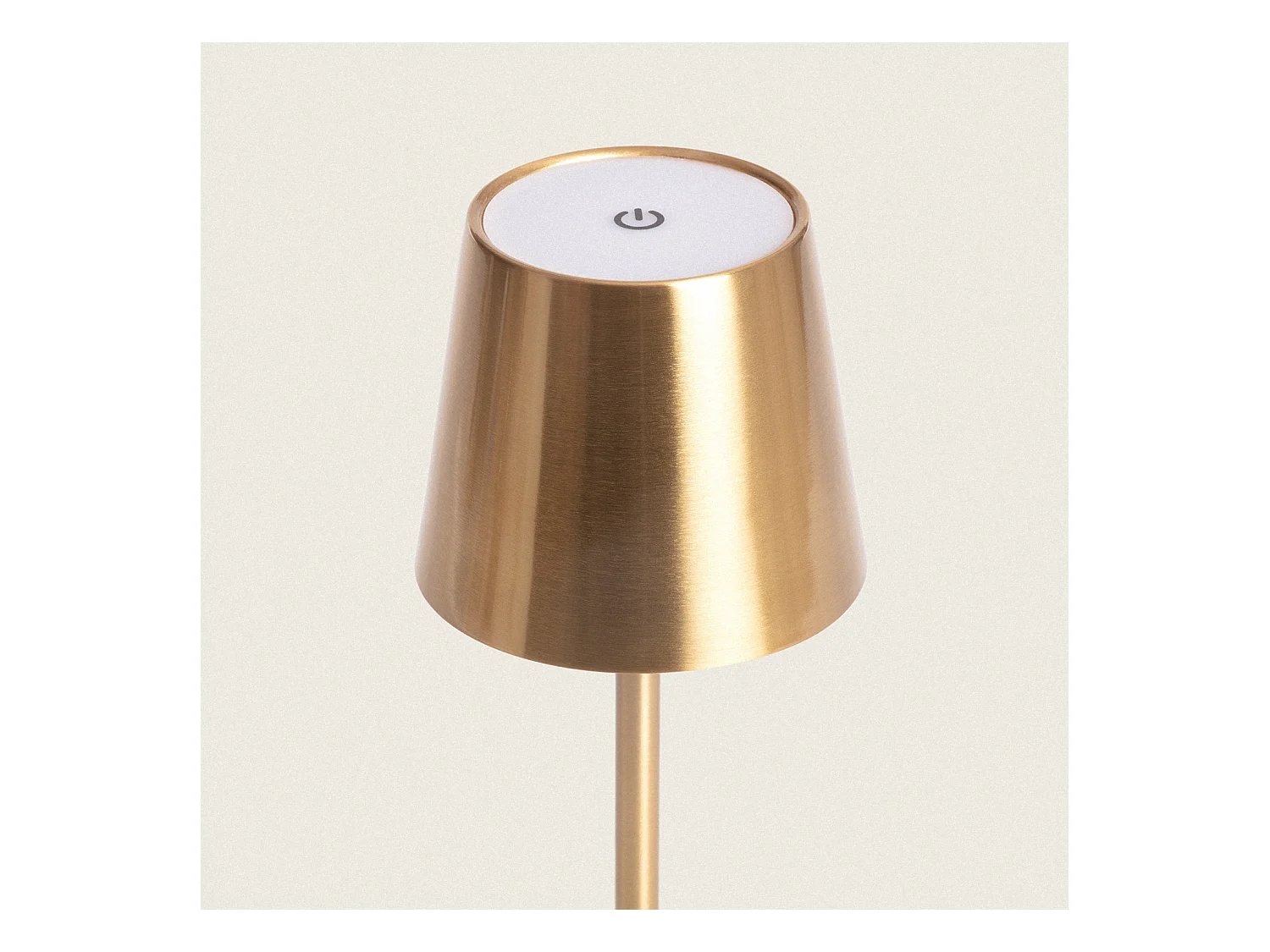 Lámpara de Mesa LED 3W Portátil de Metal con Batería USB Recargable Anisa Dorado