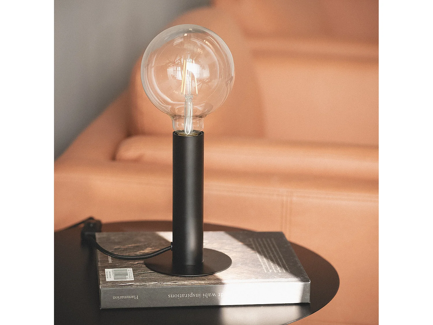 Lámpara de Mesa Metal Rovia Negro