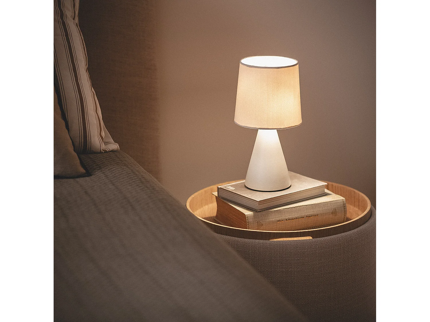 Lampe à Poser Céramique Artzai  Blanc cassé