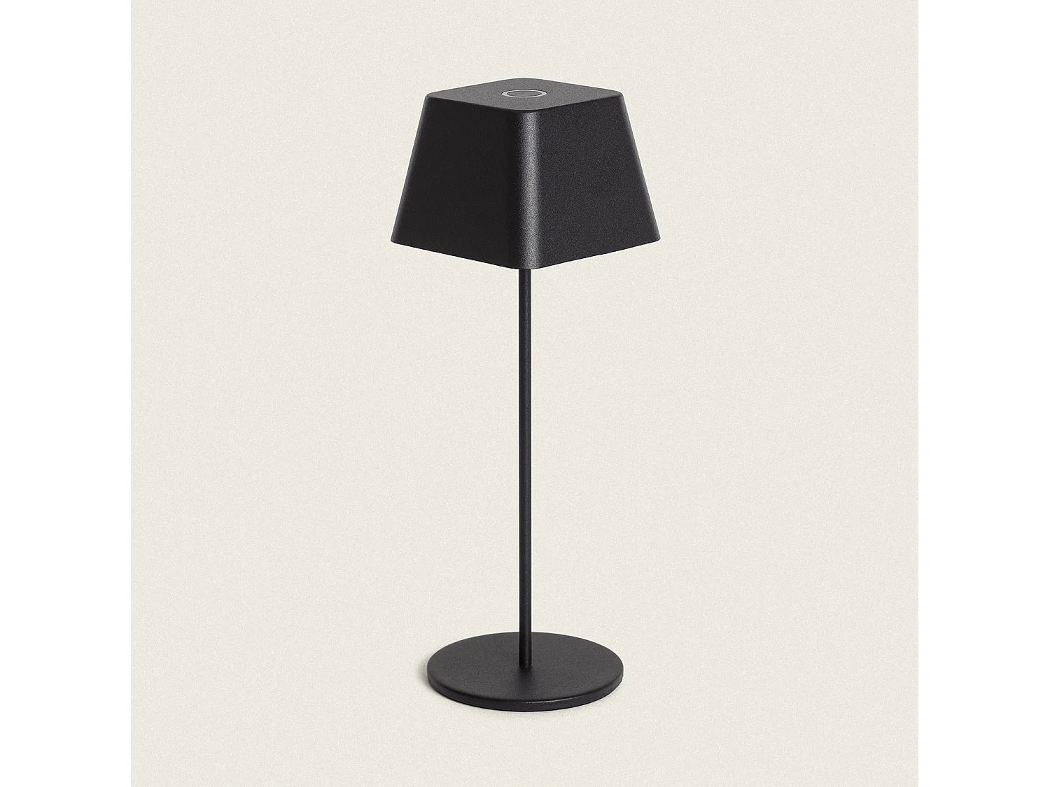 Lámpara de Mesa LED Portátil para Exterior Aluminio con Batería Recargable Willy Negro