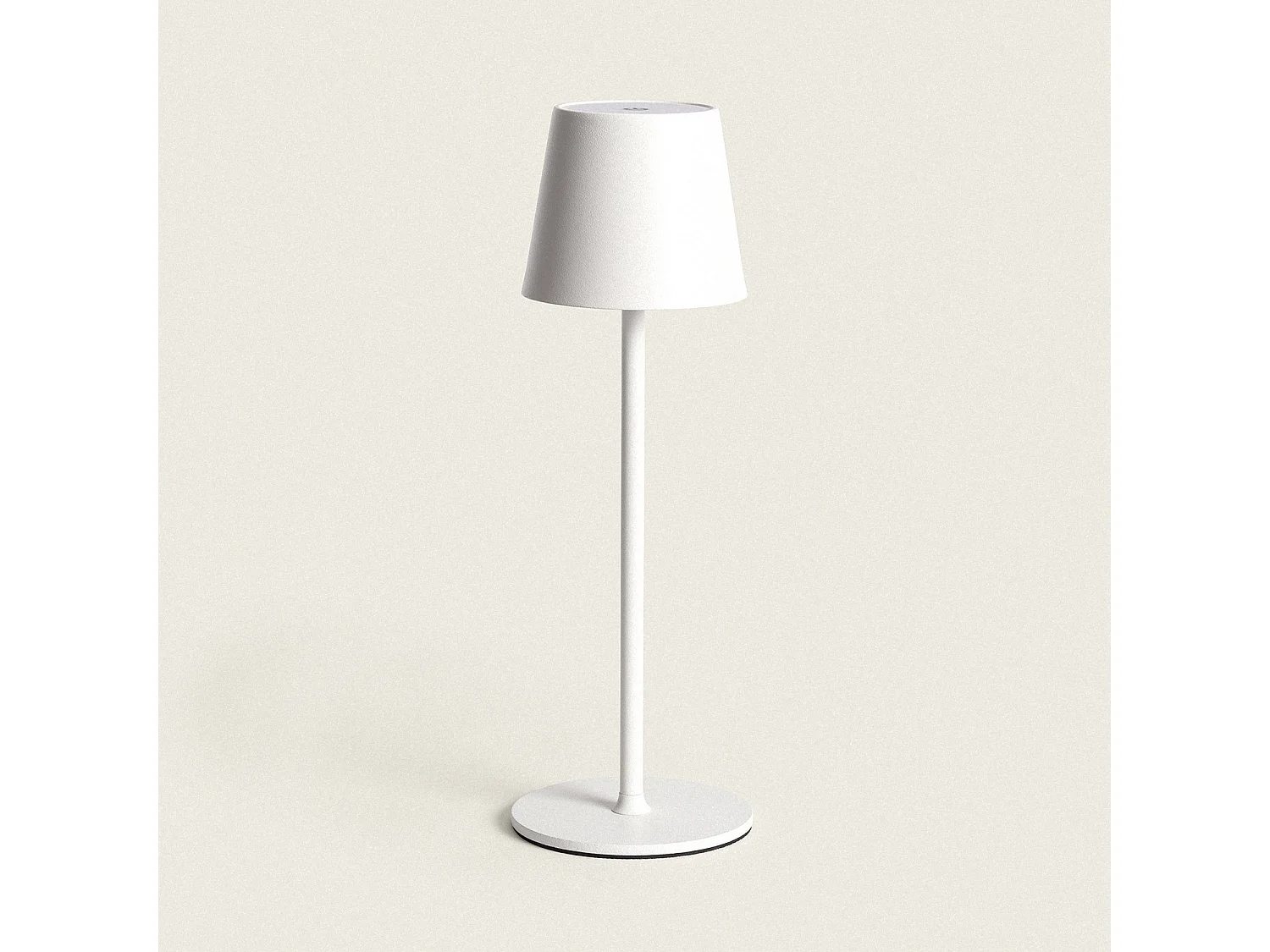 Lámpara de Mesa LED 3W Portátil de Metal con Batería USB Recargable Anisa Blanco