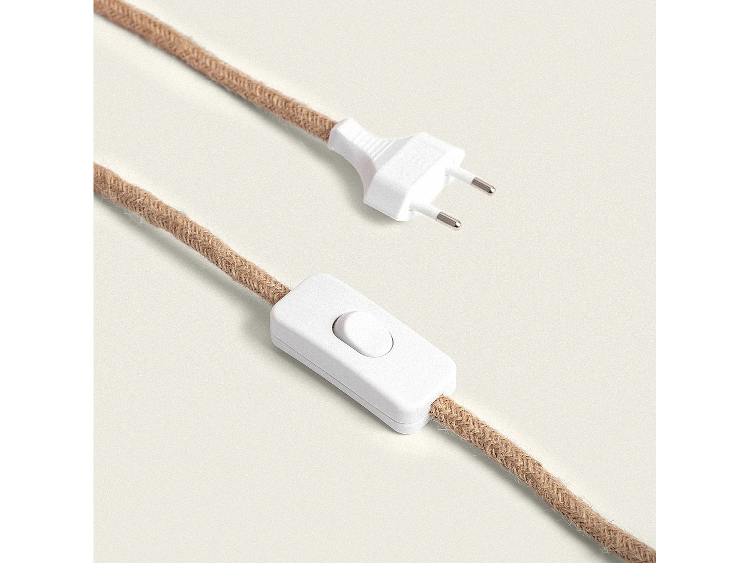 Lampe à Poser Céramique et Raphia Kinney Terre cuite