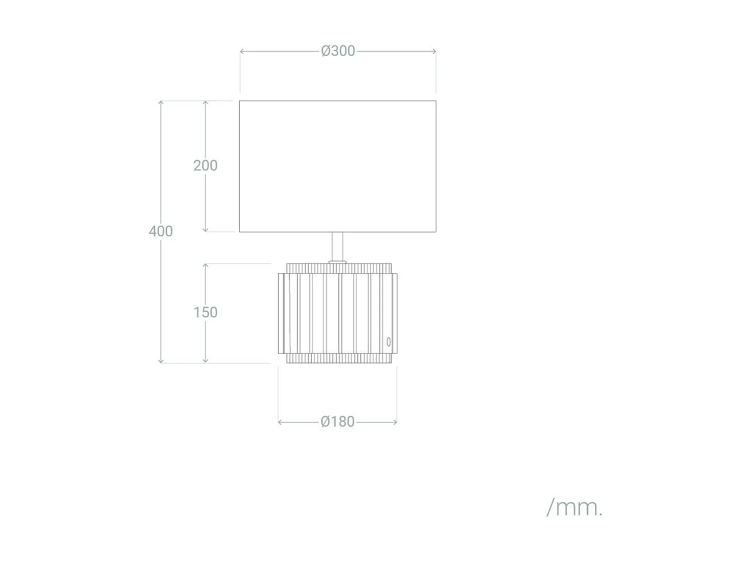 Lampe à Poser Céramique et Raphia Kinney Terre cuite