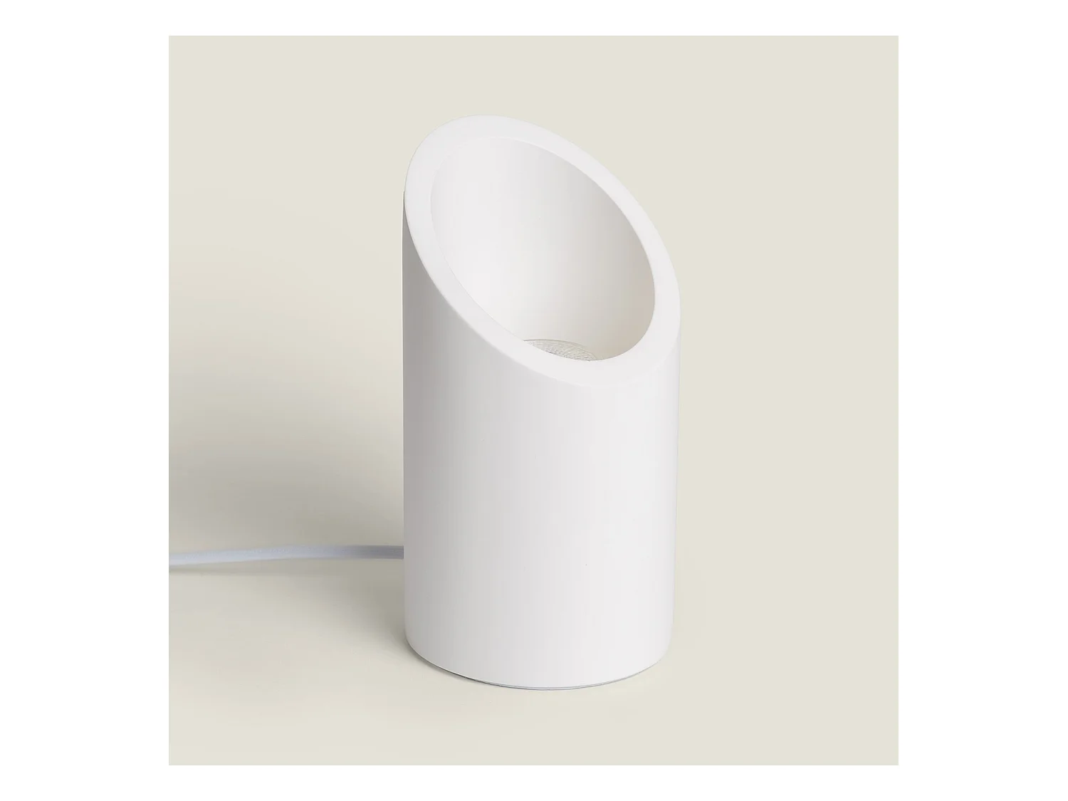 Lampe à Poser Plâtre Rise Uplighter Blanc