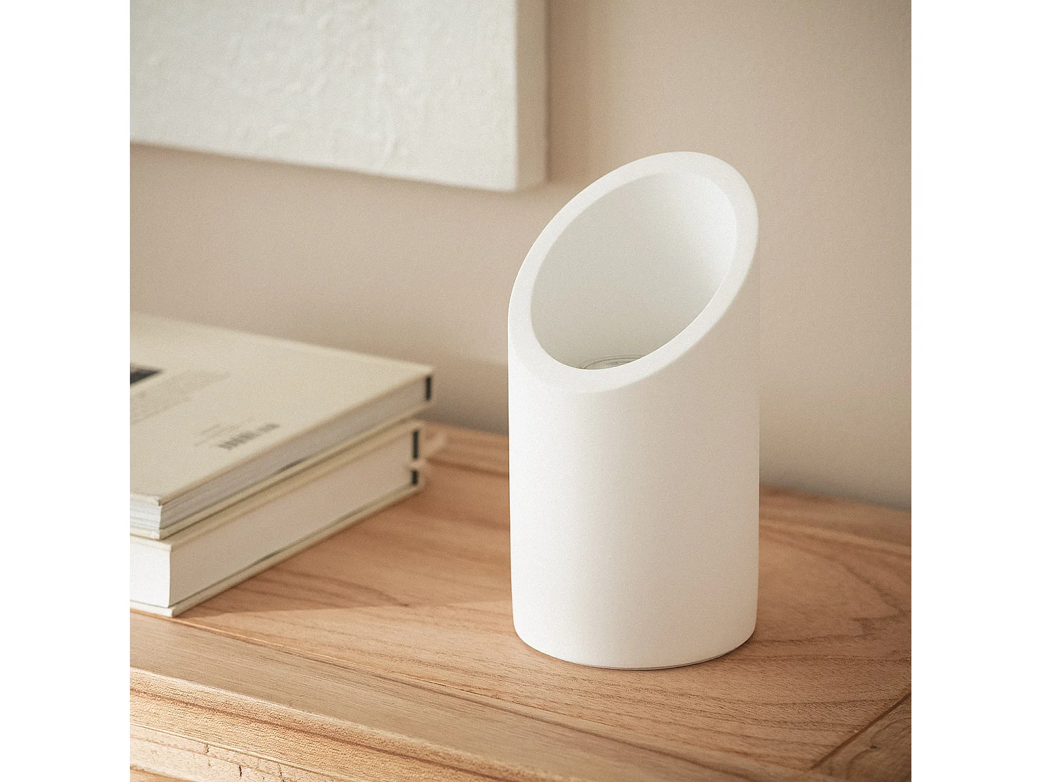 Lámpara de Mesa Yeso Rise Uplighter Blanco