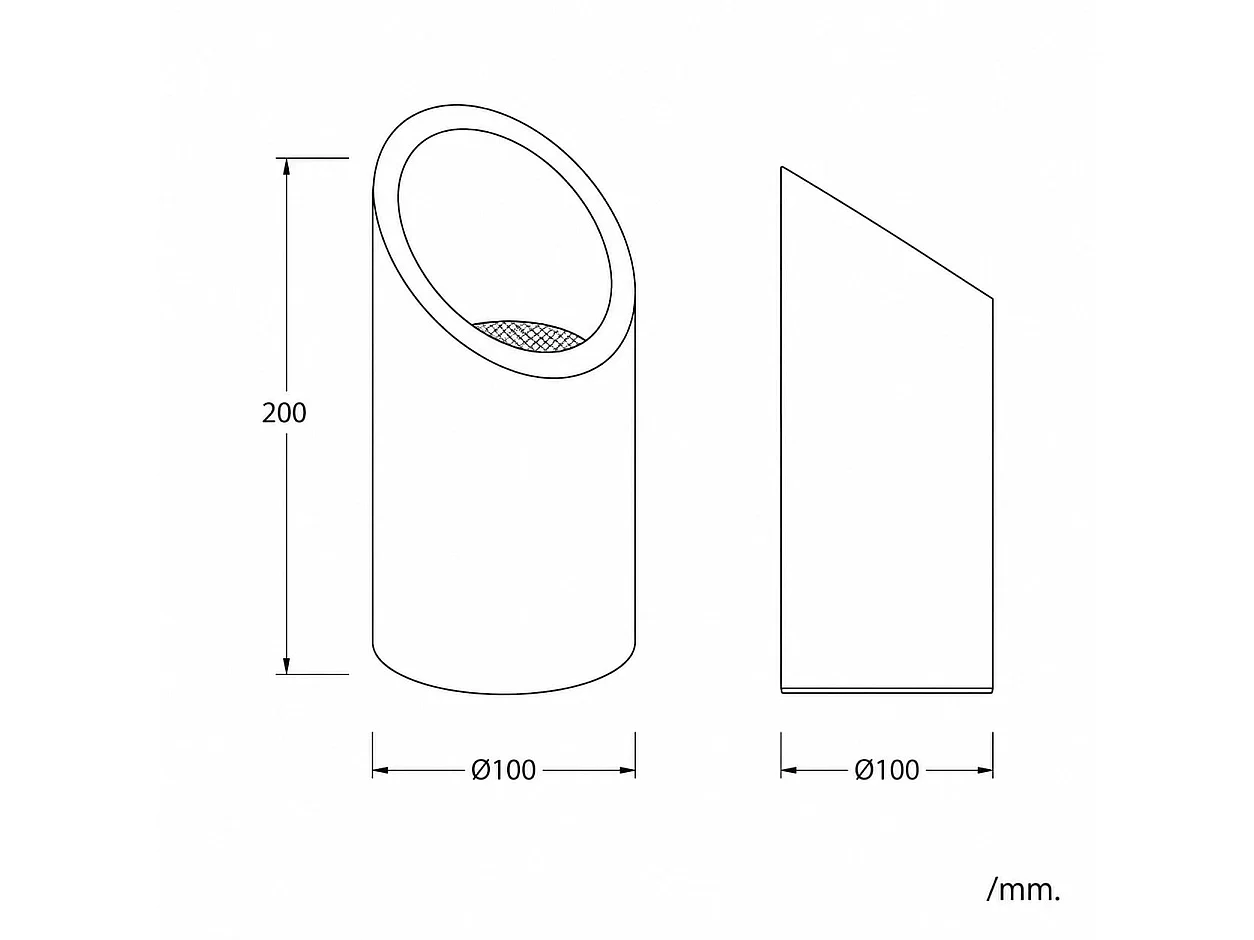 Lámpara de Mesa Yeso Rise Uplighter Blanco