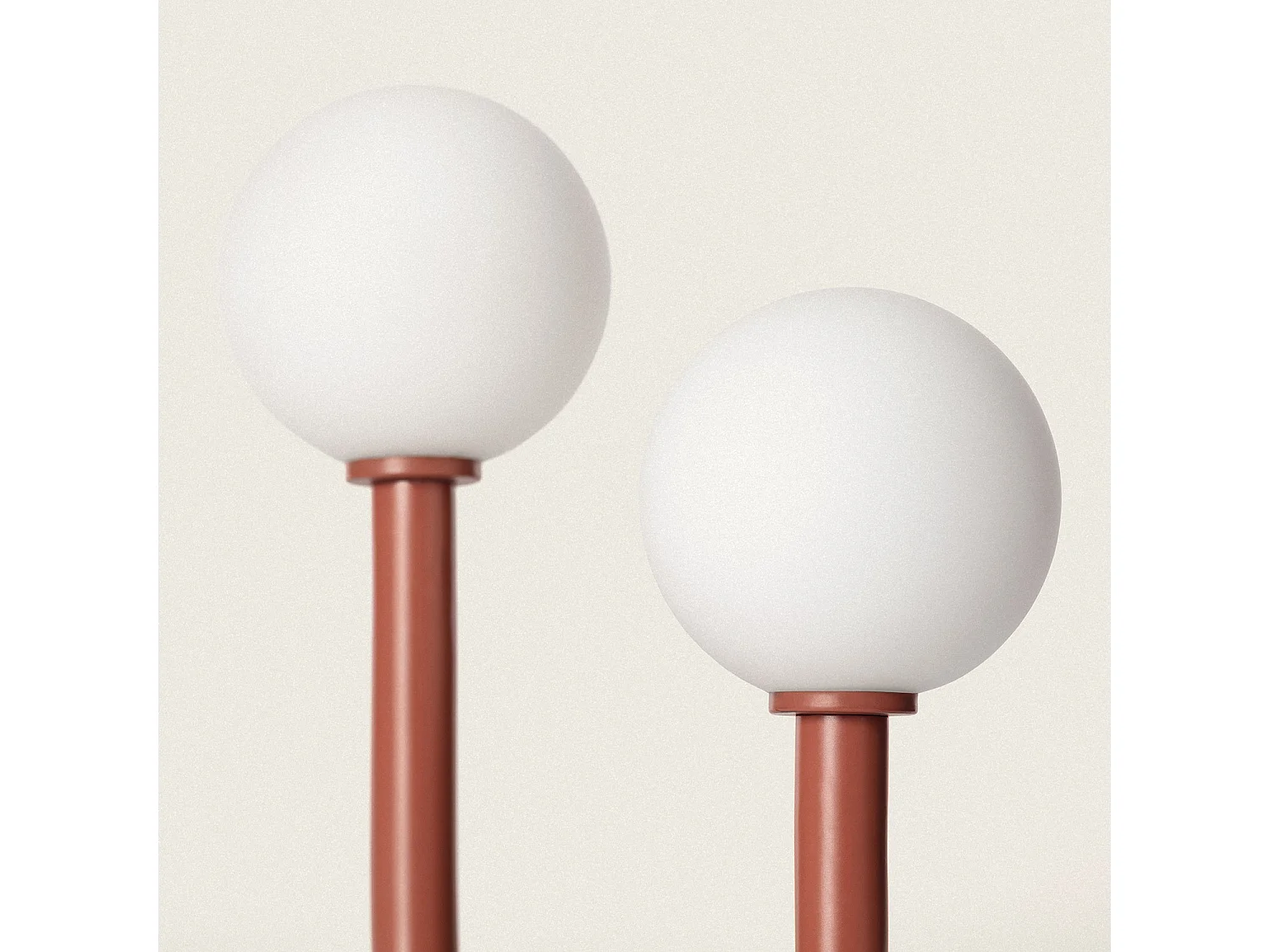 Lampe à Poser Métal et Verre Zeina Terre cuite