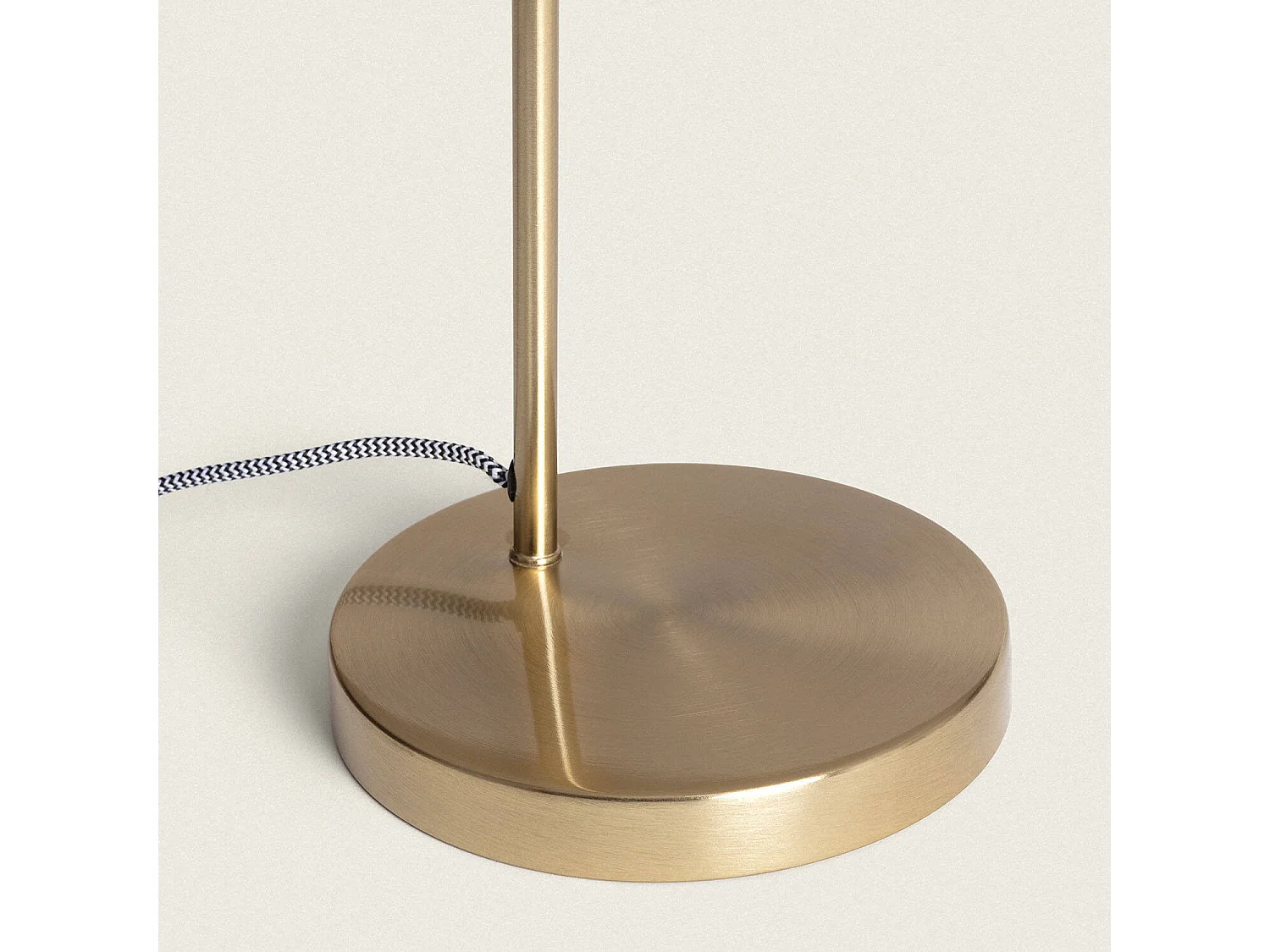 Lámpara de Mesa Metal y Cristal Basile Ámbar