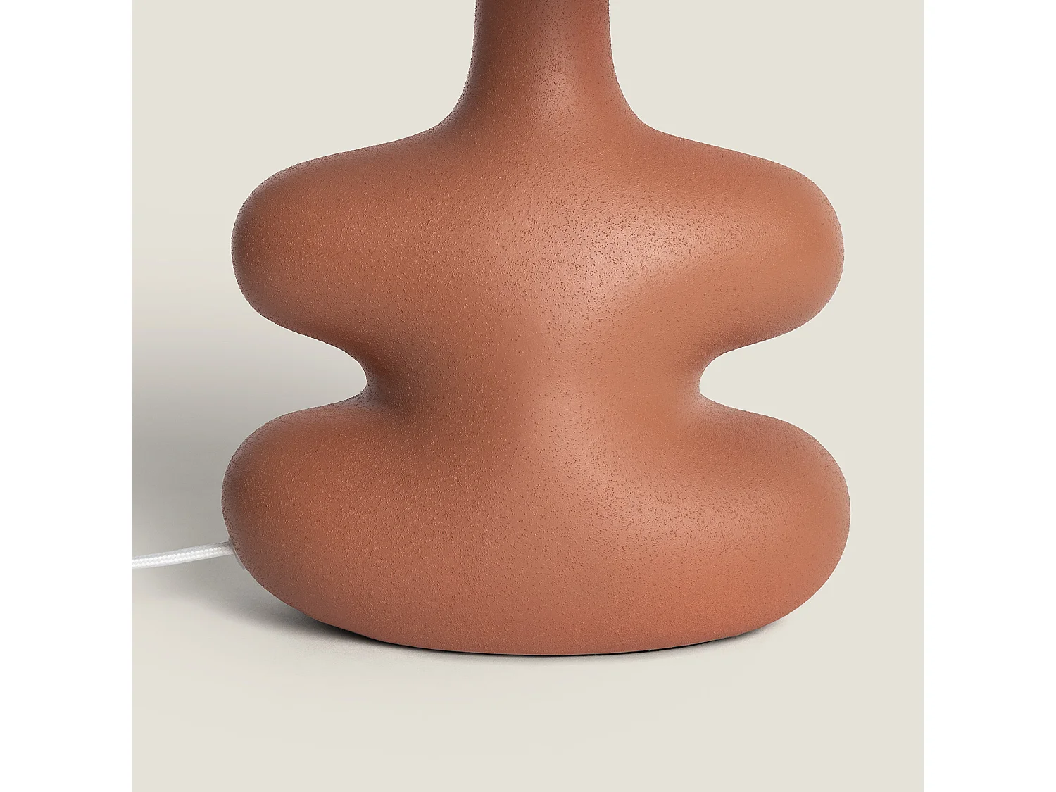 Lampe à Poser Céramique Serly Brun