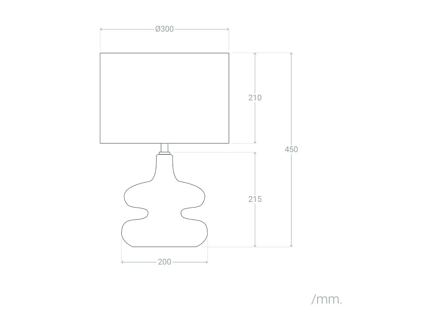 Lampada da Tavolo Ceramica Serly Marrone