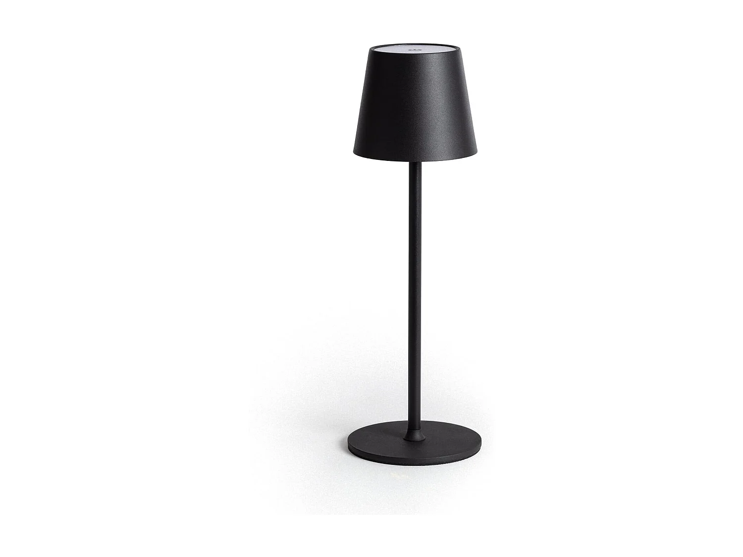 Lámpara de Mesa LED 3W Portátil de Metal con Batería USB Recargable Anisa Negro