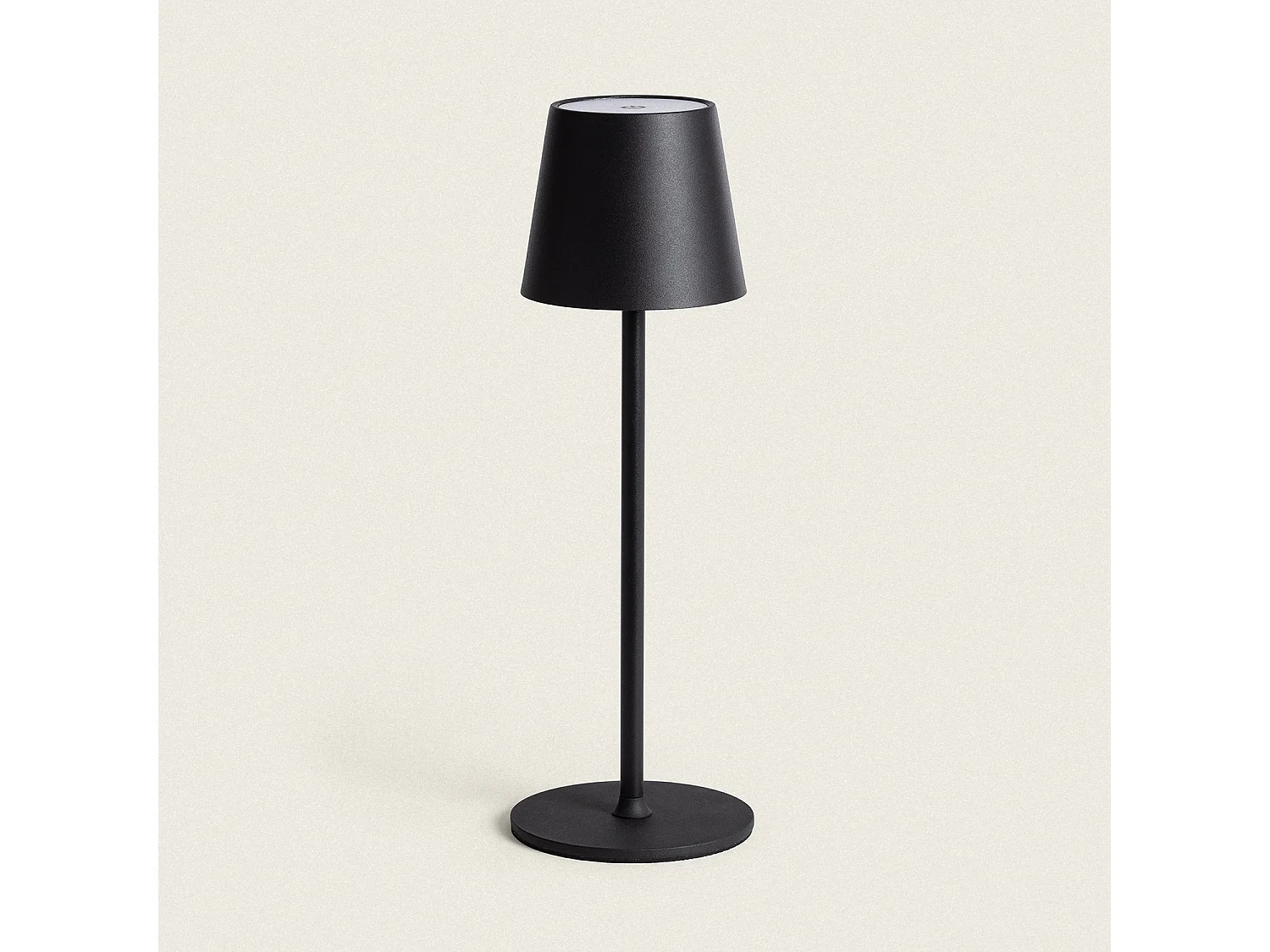 Lámpara de Mesa LED 3W Portátil de Metal con Batería USB Recargable Anisa Negro