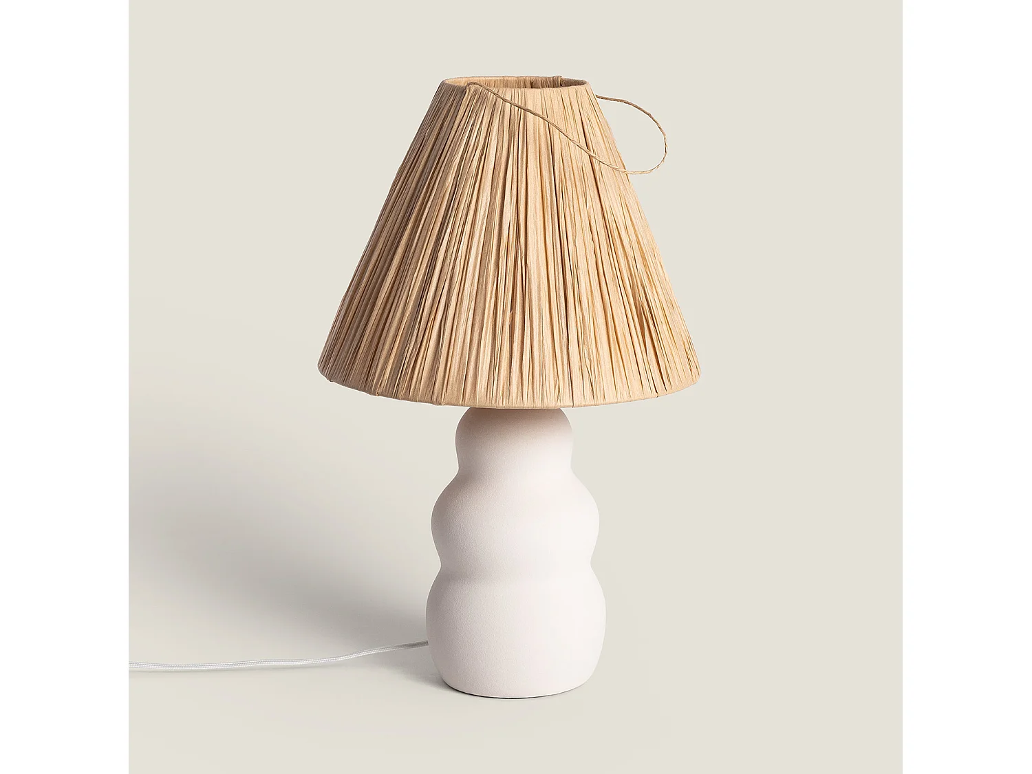 Lampe à Poser Céramique Ulan Blanc