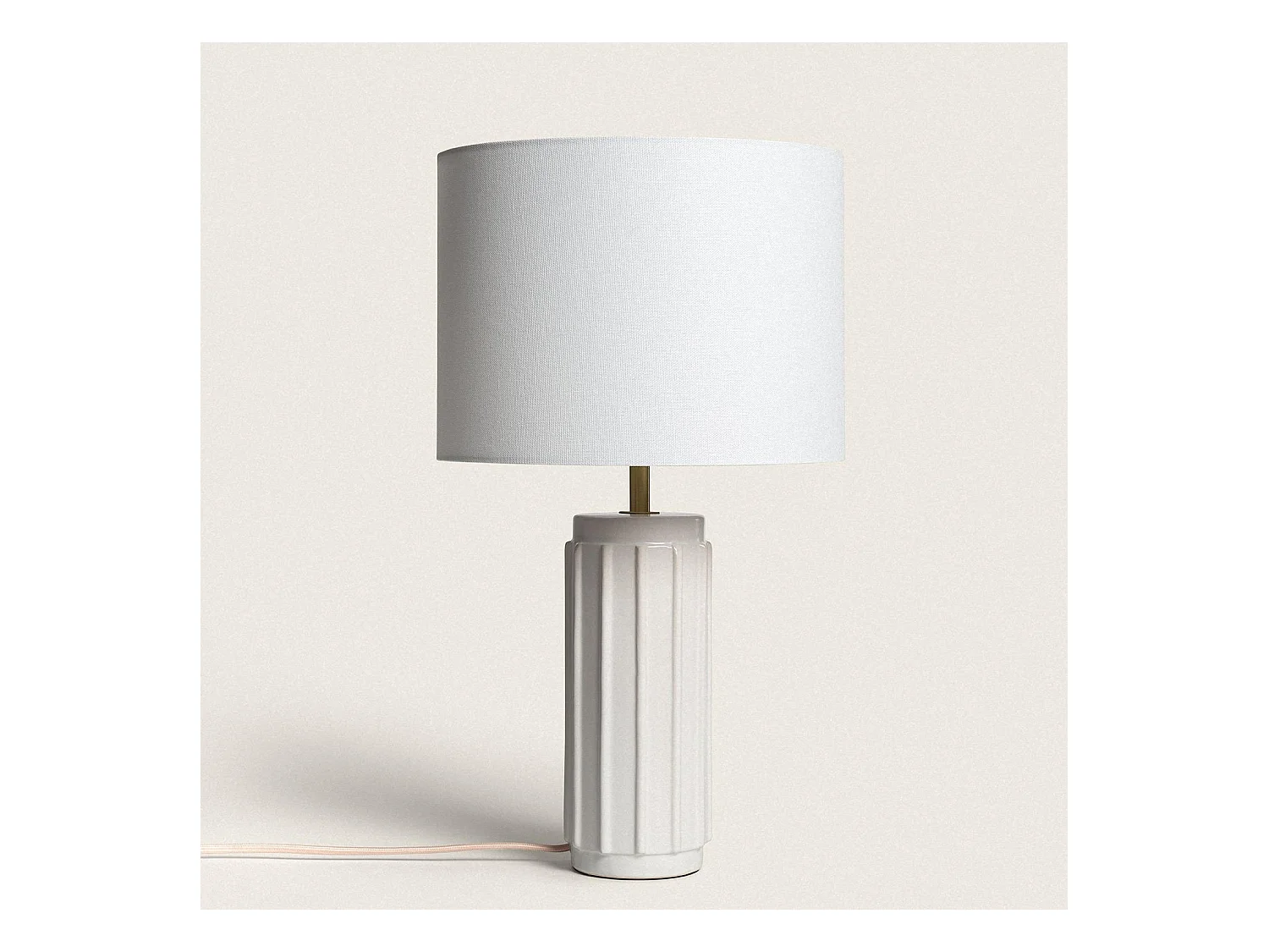 Lampe à Poser en Céramique Corbusier Blanc