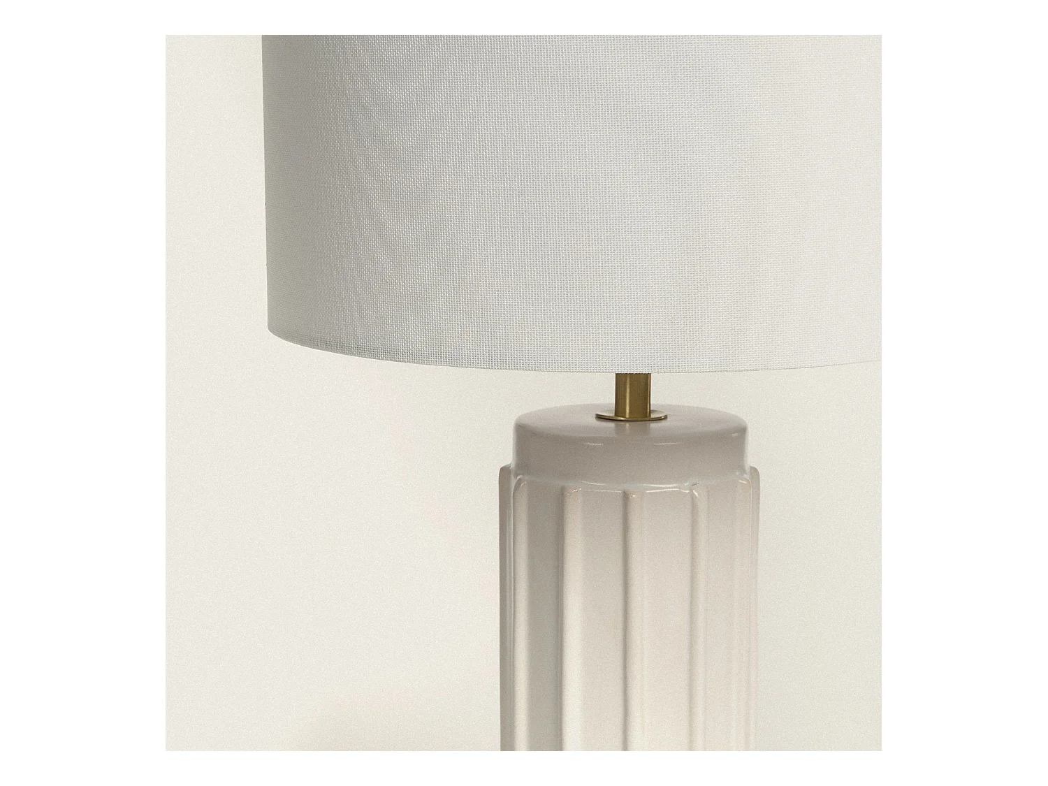 Lámpara de Mesa de Cerámica Corbusier Blanco