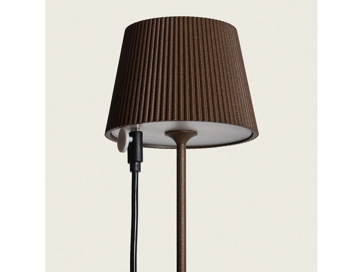 Lampe à Poser LED Extérieure Portative Aluminium 1,2 W avec Batterie Rechargeable Willox Rouille