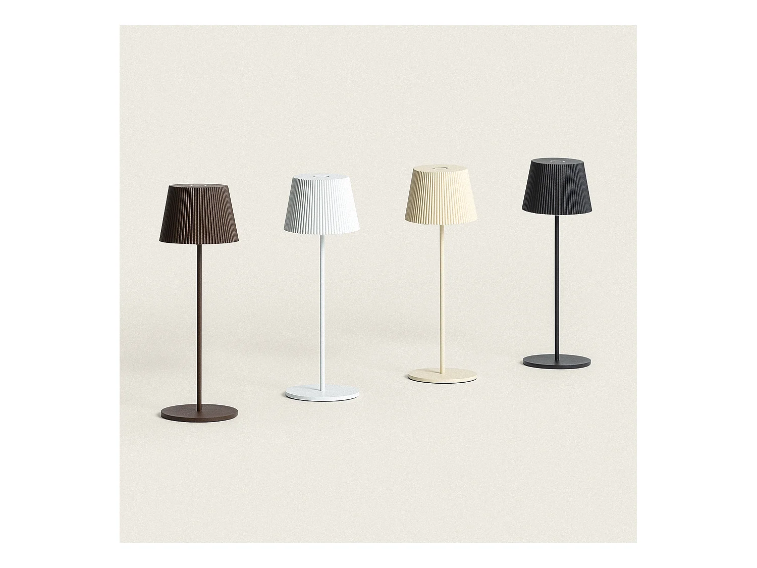 Lampe à Poser LED Extérieure Portative Aluminium 1,2 W avec Batterie Rechargeable Willox Rouille