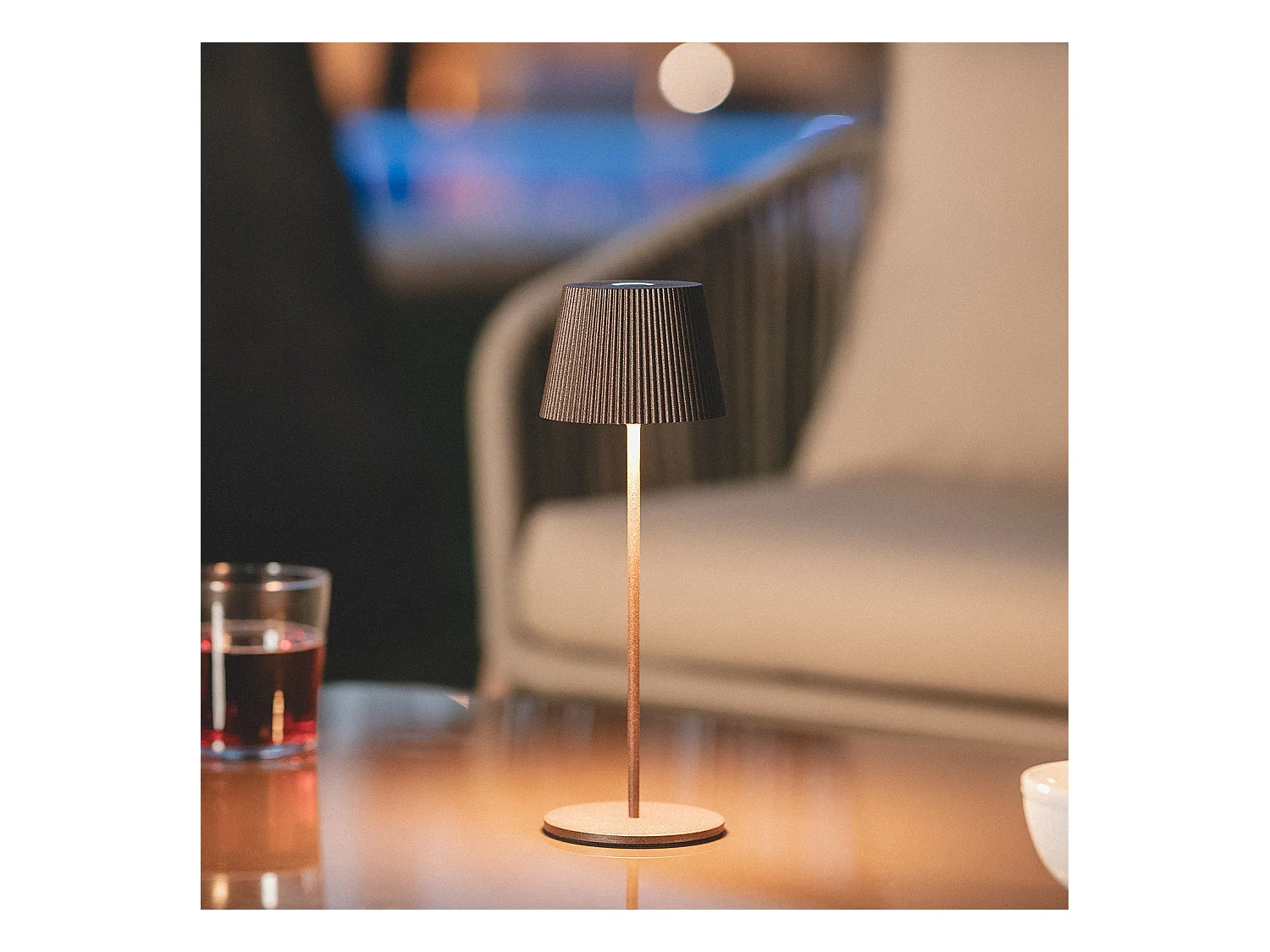 Lampe à Poser LED Extérieure Portative Aluminium 1,2 W avec Batterie Rechargeable Willox Rouille