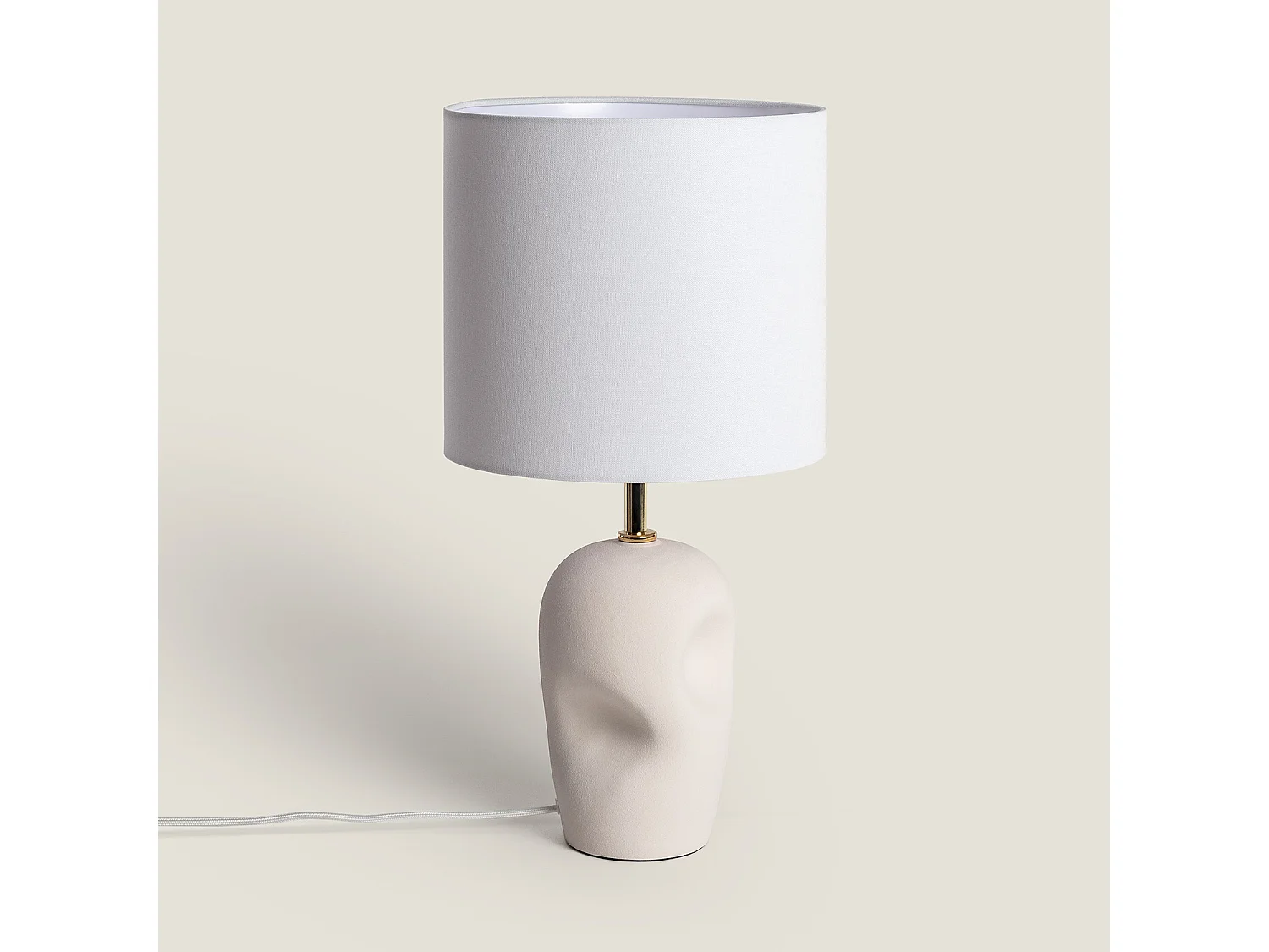 Lampada da Tavolo Ceramica Barta Bianco